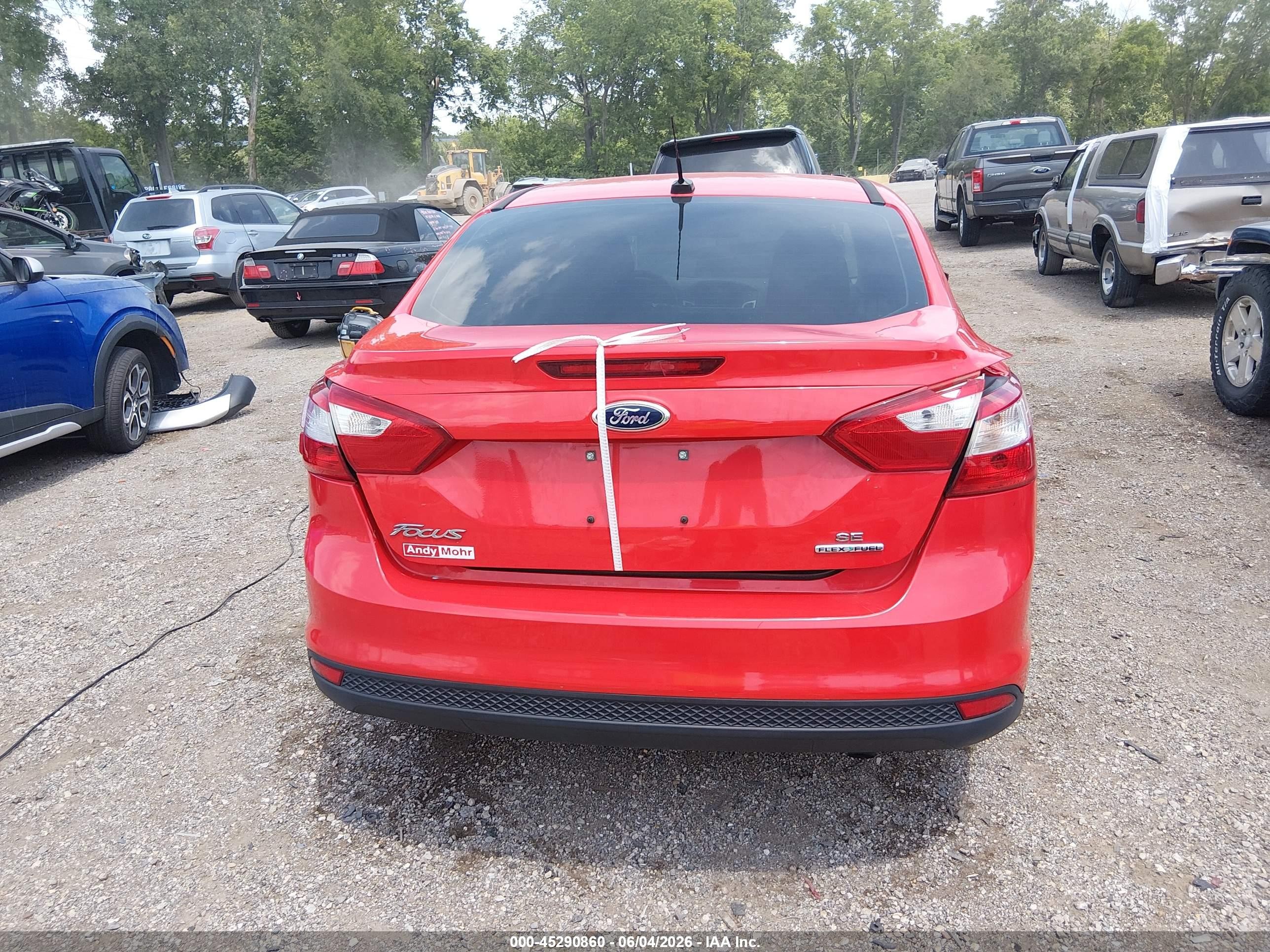 2013 Ford Focus Se Red vin: 1FADP3F2XDL153292