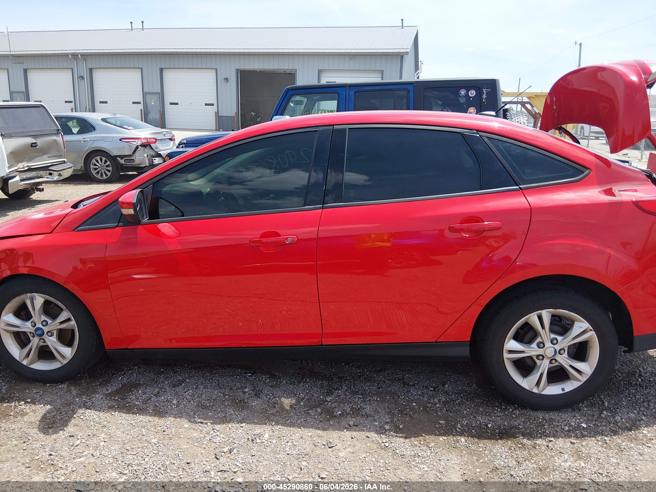 2013 Ford Focus Se Red vin: 1FADP3F2XDL153292
