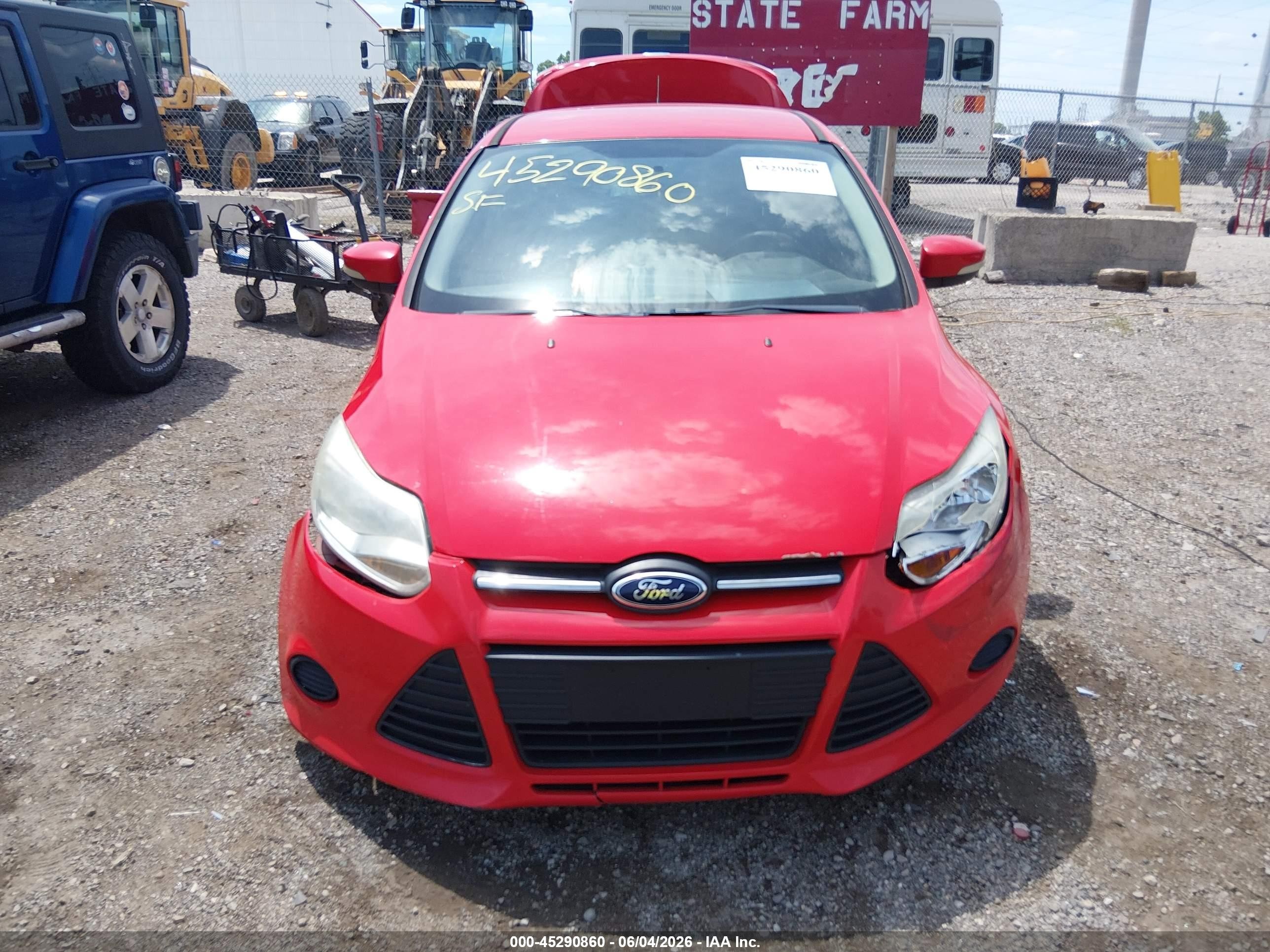 2013 Ford Focus Se Red vin: 1FADP3F2XDL153292