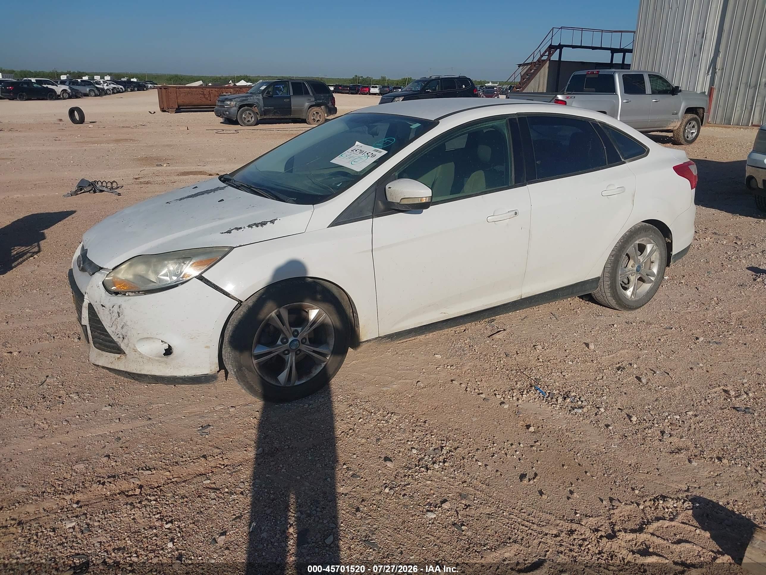 2013 Ford Focus Se White vin: 1FADP3F2XDL183263