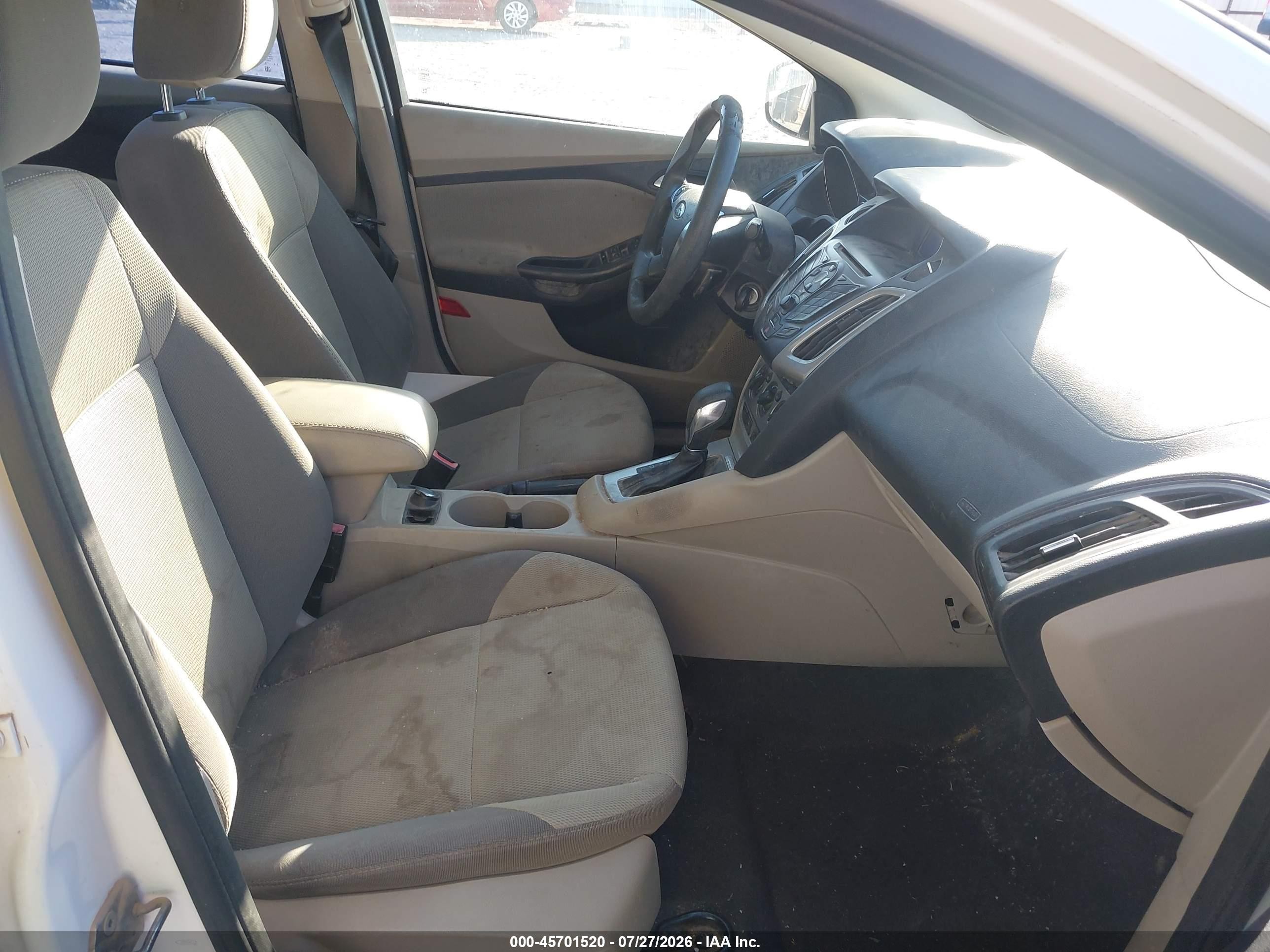 2013 Ford Focus Se White vin: 1FADP3F2XDL183263