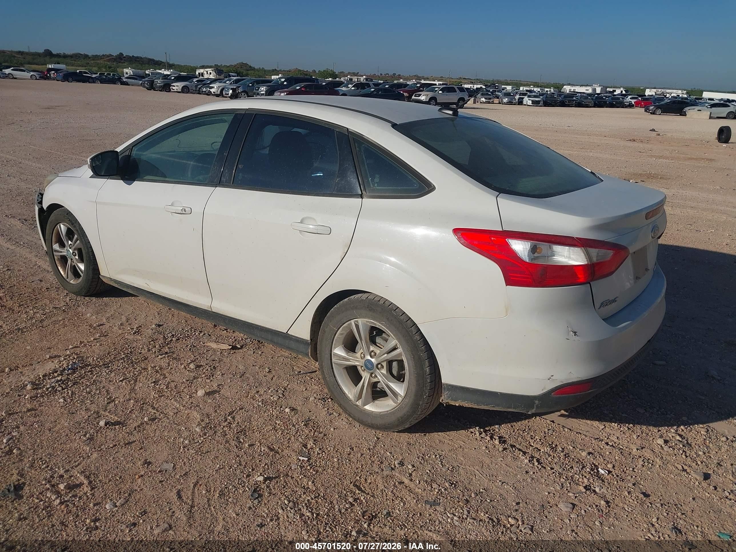 2013 Ford Focus Se White vin: 1FADP3F2XDL183263