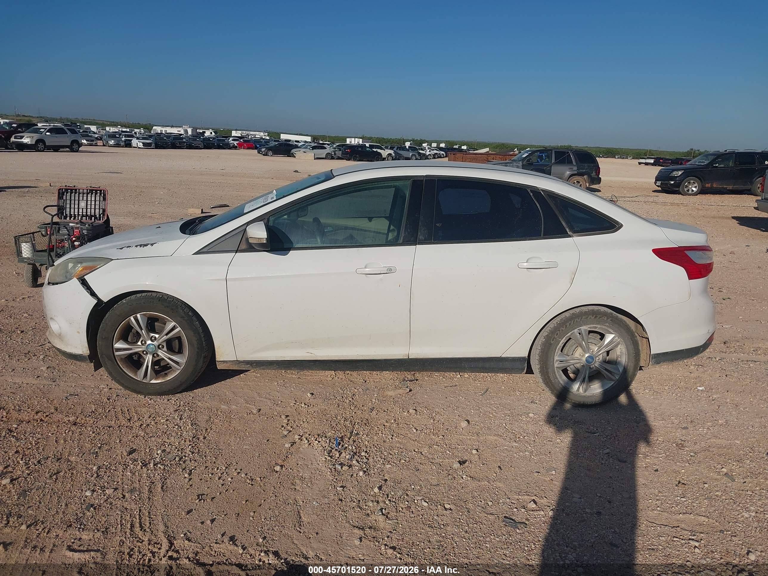 2013 Ford Focus Se White vin: 1FADP3F2XDL183263