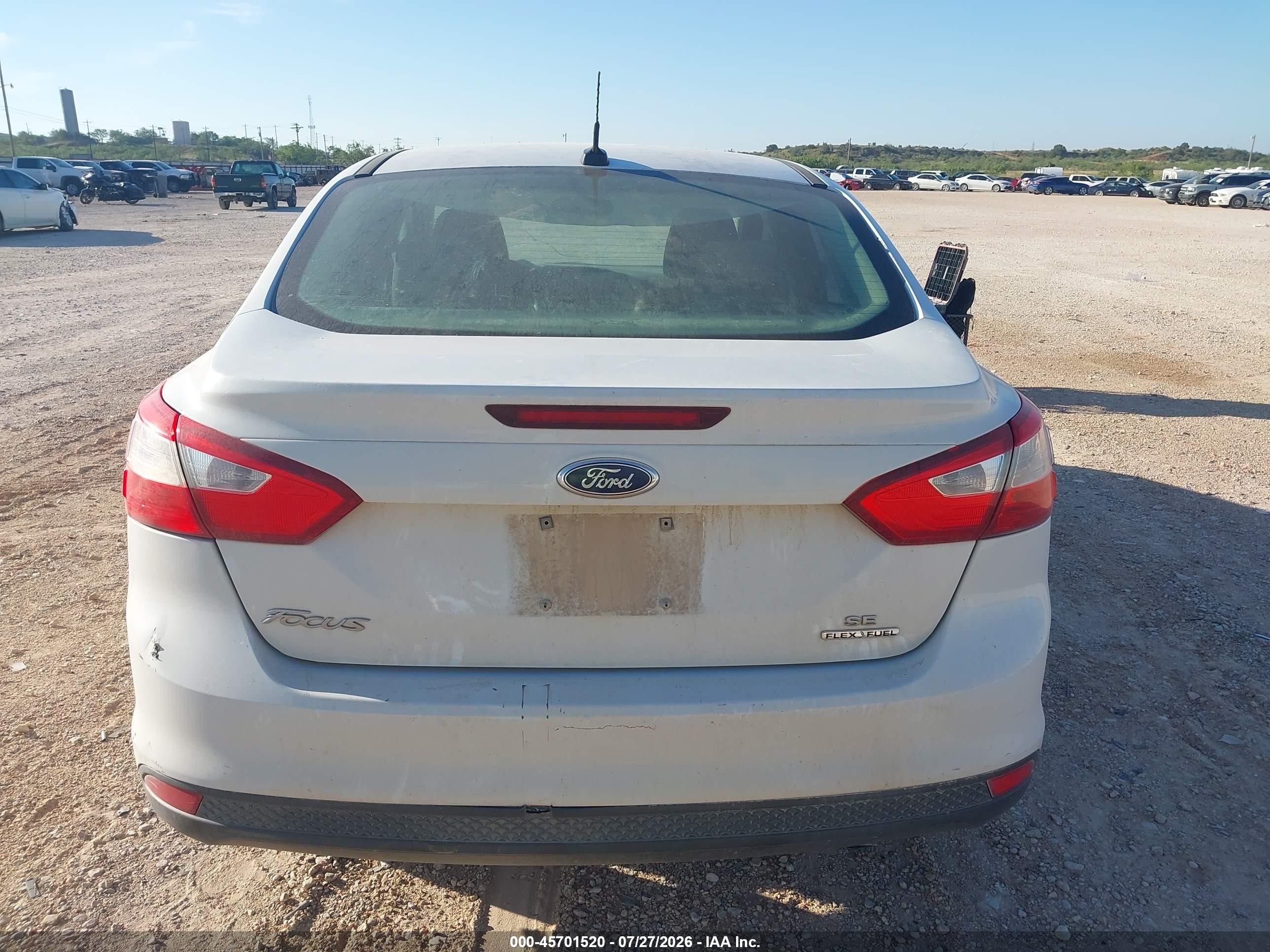 2013 Ford Focus Se White vin: 1FADP3F2XDL183263