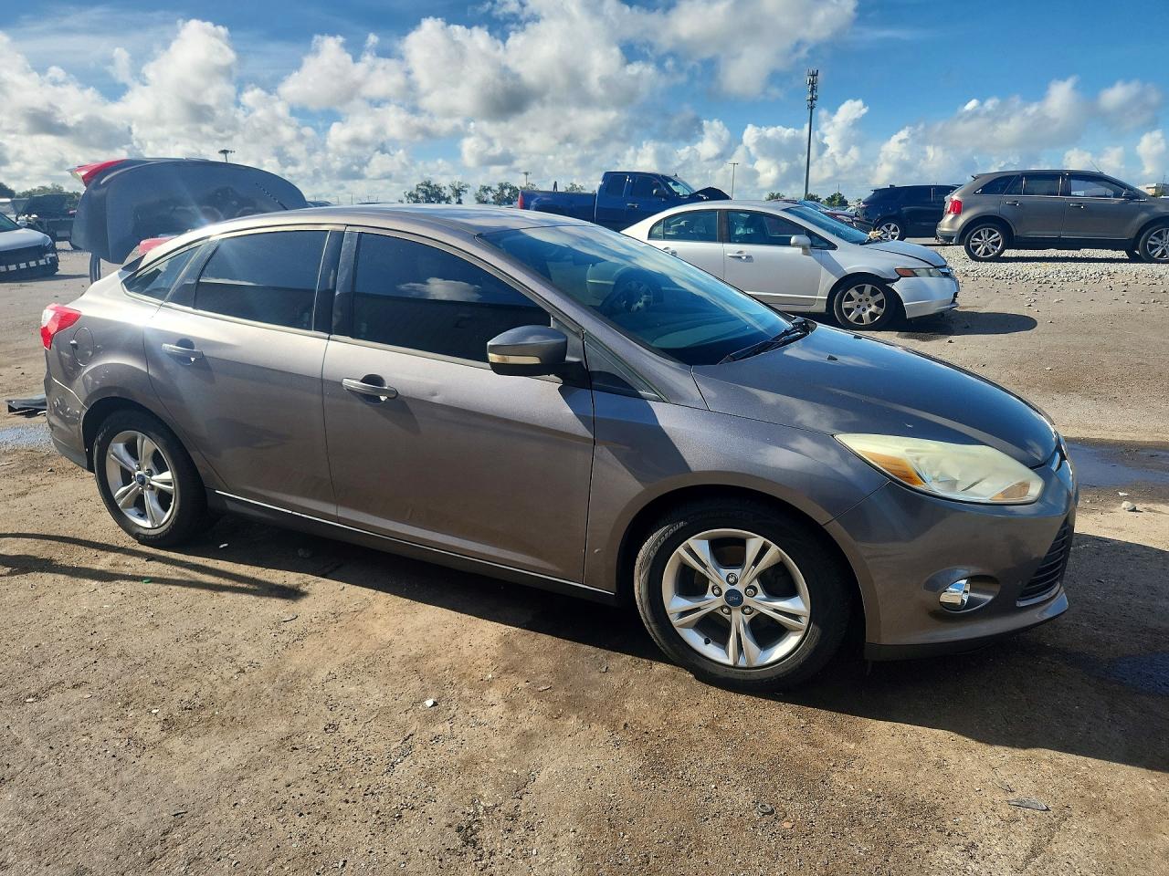 2013 Ford Focus Se Gray vin: 1FADP3F2XDL195140