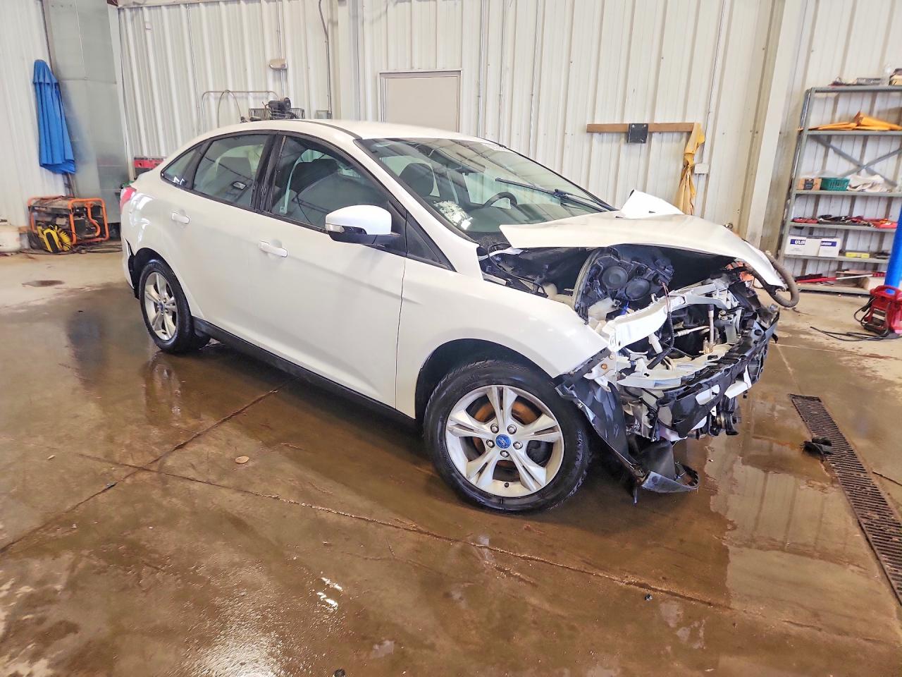 2013 Ford Focus Se White vin: 1FADP3F2XDL208405