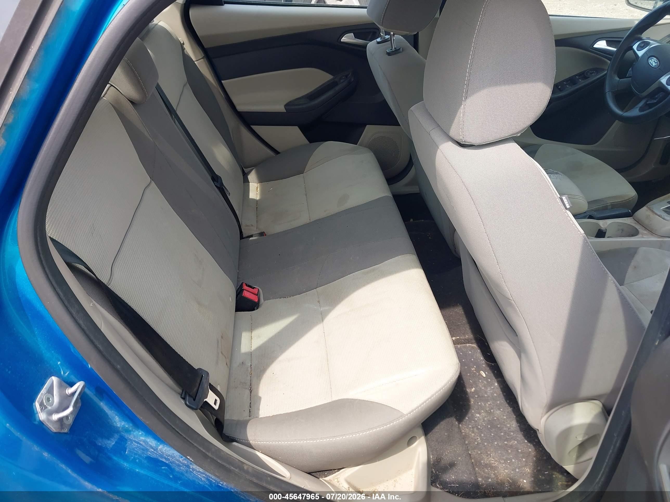 2013 Ford Focus Se Blue vin: 1FADP3F2XDL209666