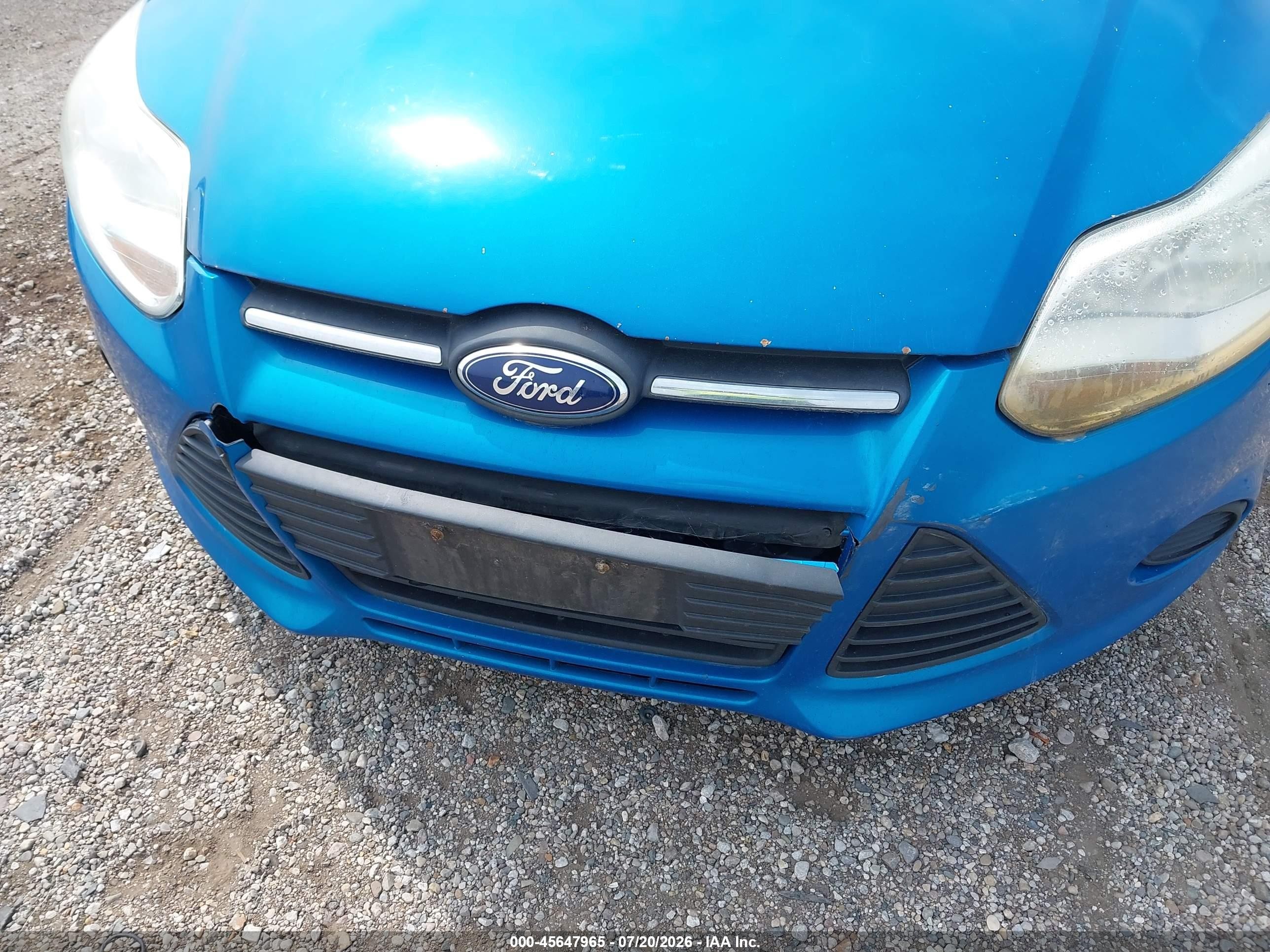 2013 Ford Focus Se Blue vin: 1FADP3F2XDL209666