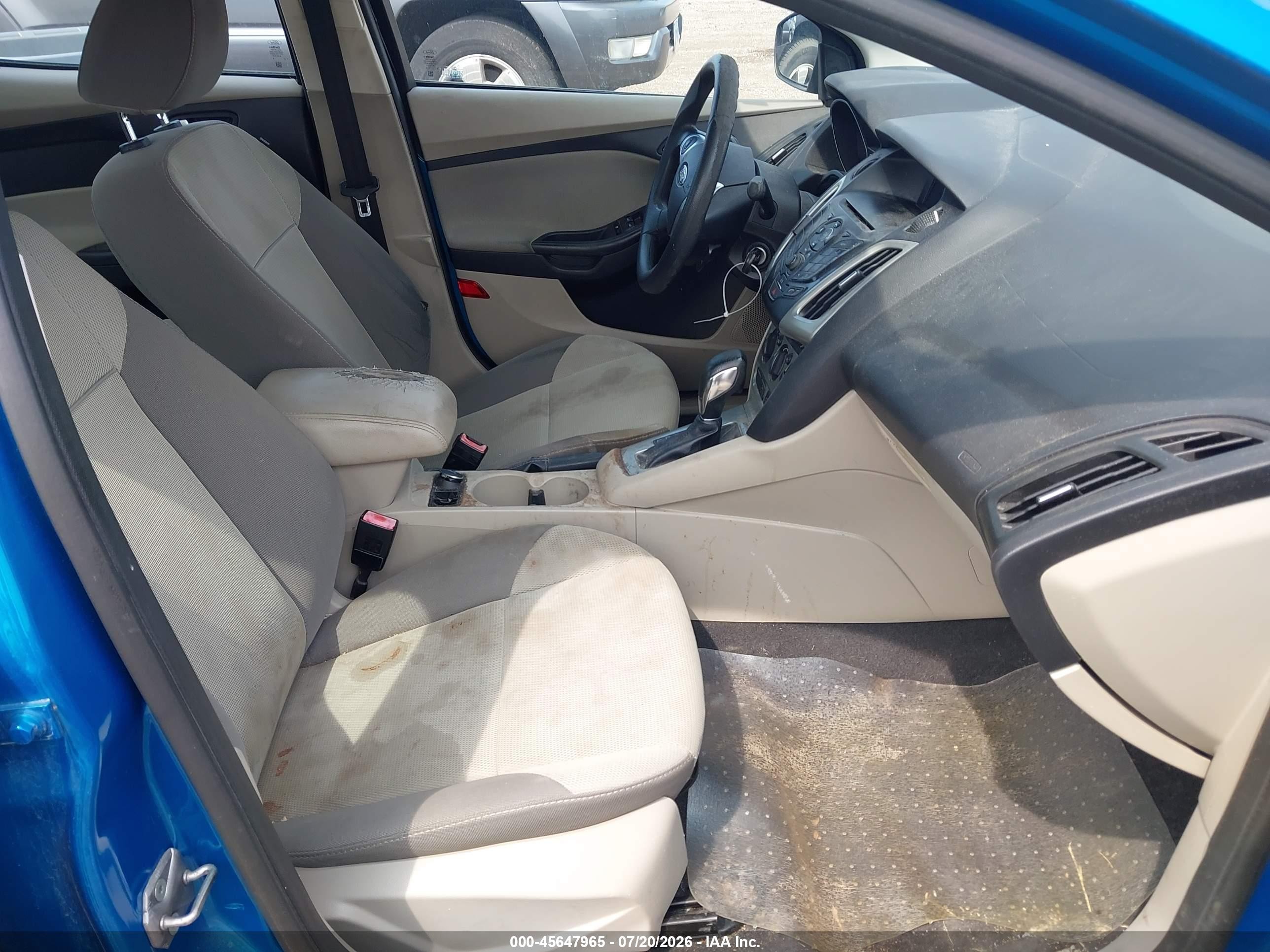 2013 Ford Focus Se Blue vin: 1FADP3F2XDL209666
