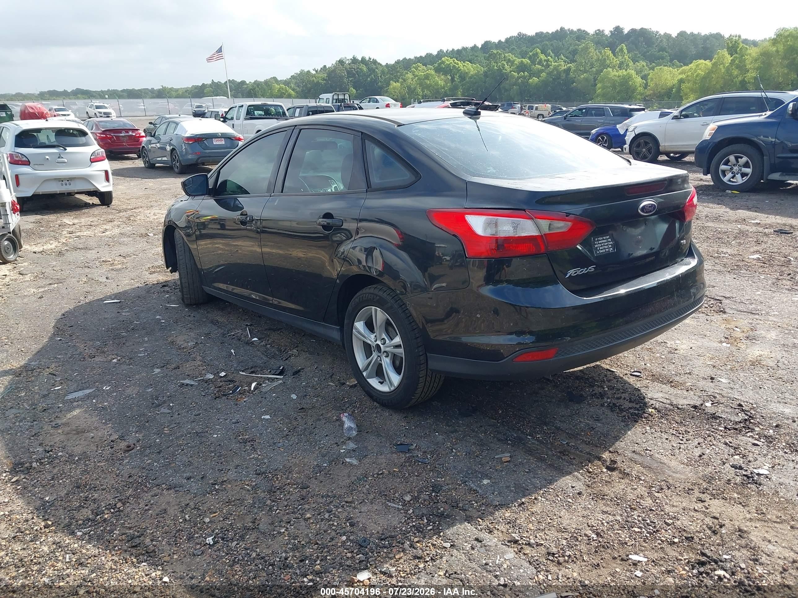 2013 Ford Focus Se Black vin: 1FADP3F2XDL213216