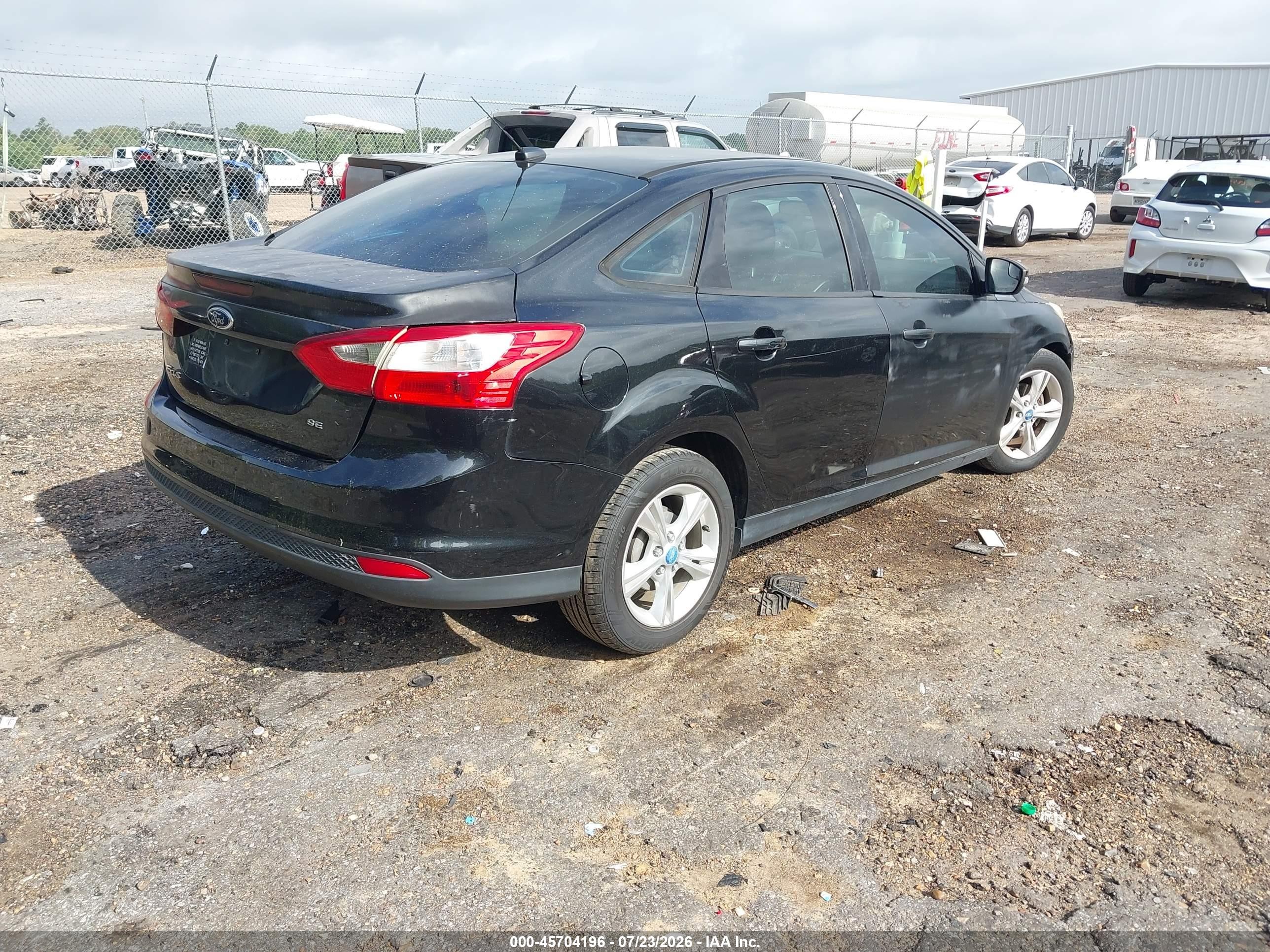 2013 Ford Focus Se Black vin: 1FADP3F2XDL213216