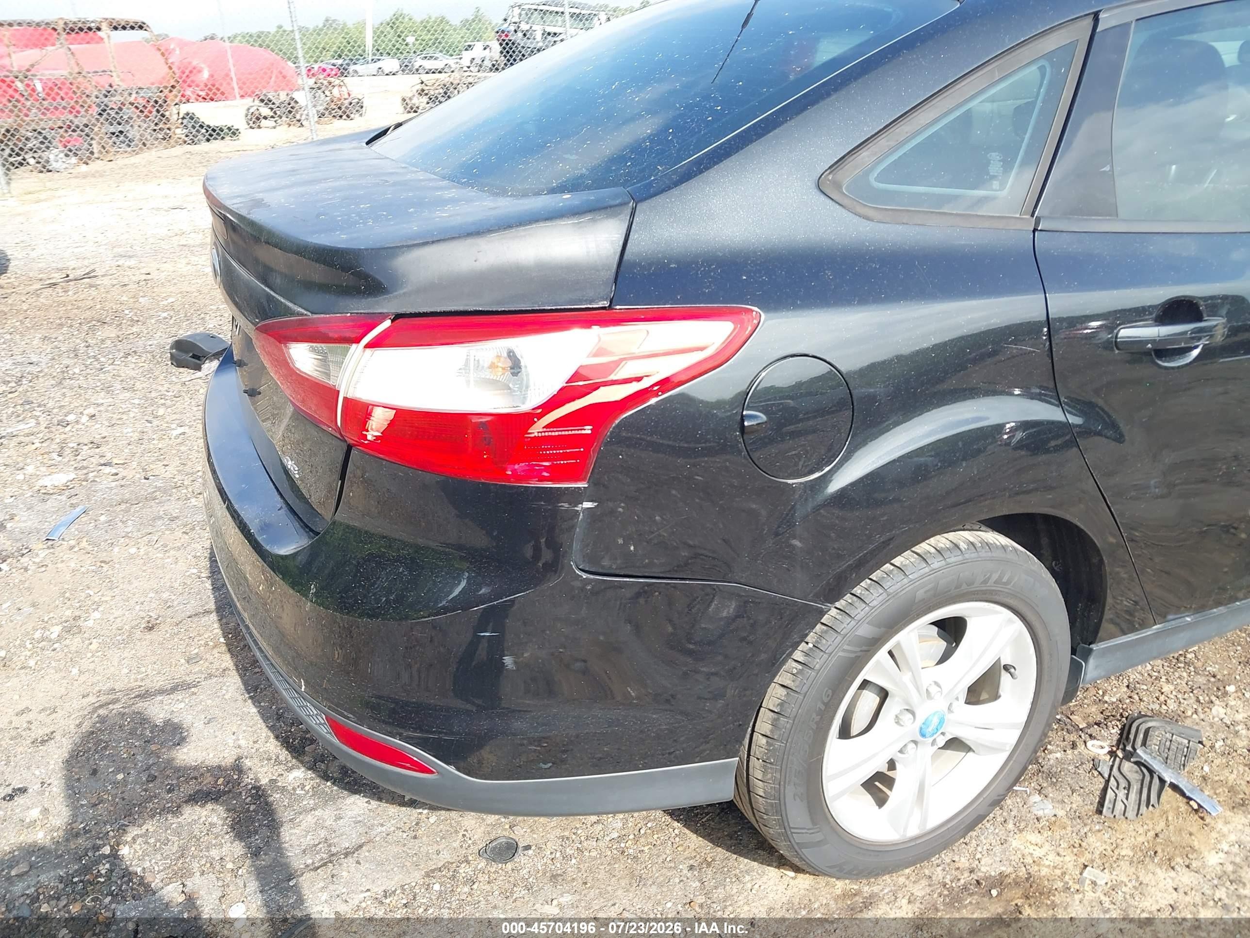 2013 Ford Focus Se Black vin: 1FADP3F2XDL213216