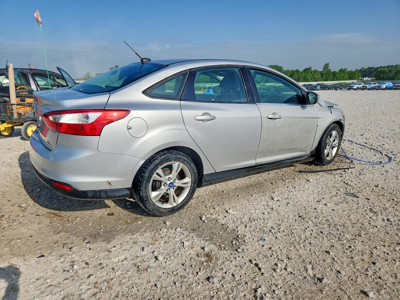 2013 Ford Focus Se Silver vin: 1FADP3F2XDL244367