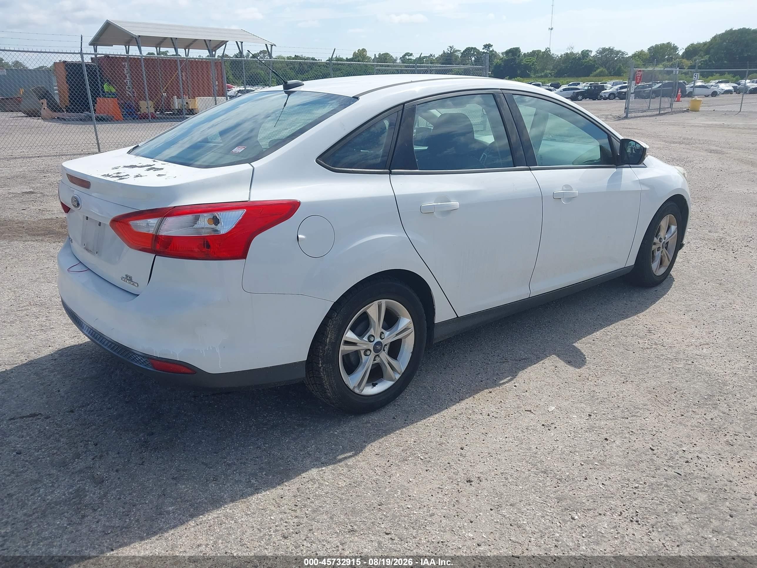 2013 Ford Focus Se White vin: 1FADP3F2XDL253022
