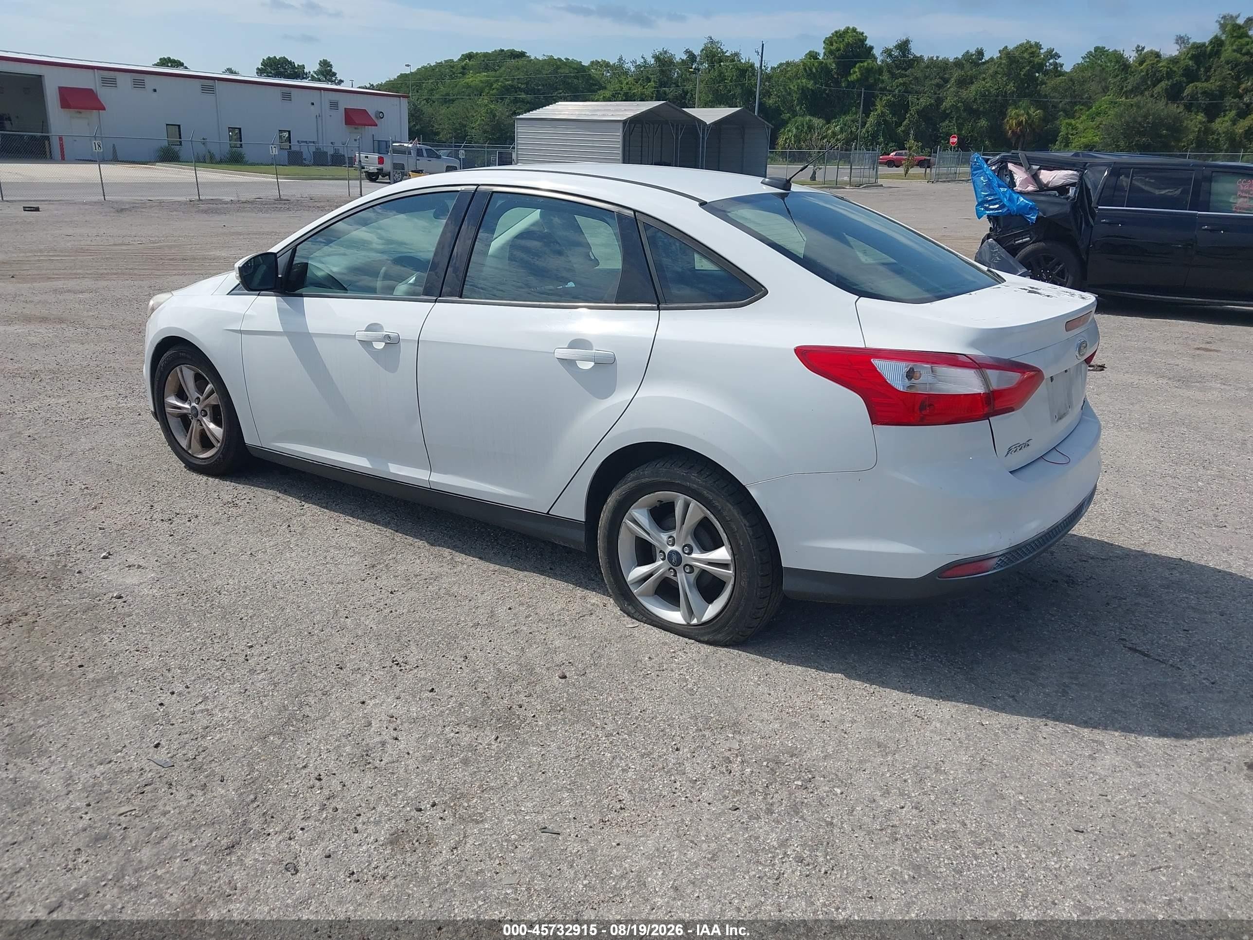 2013 Ford Focus Se White vin: 1FADP3F2XDL253022