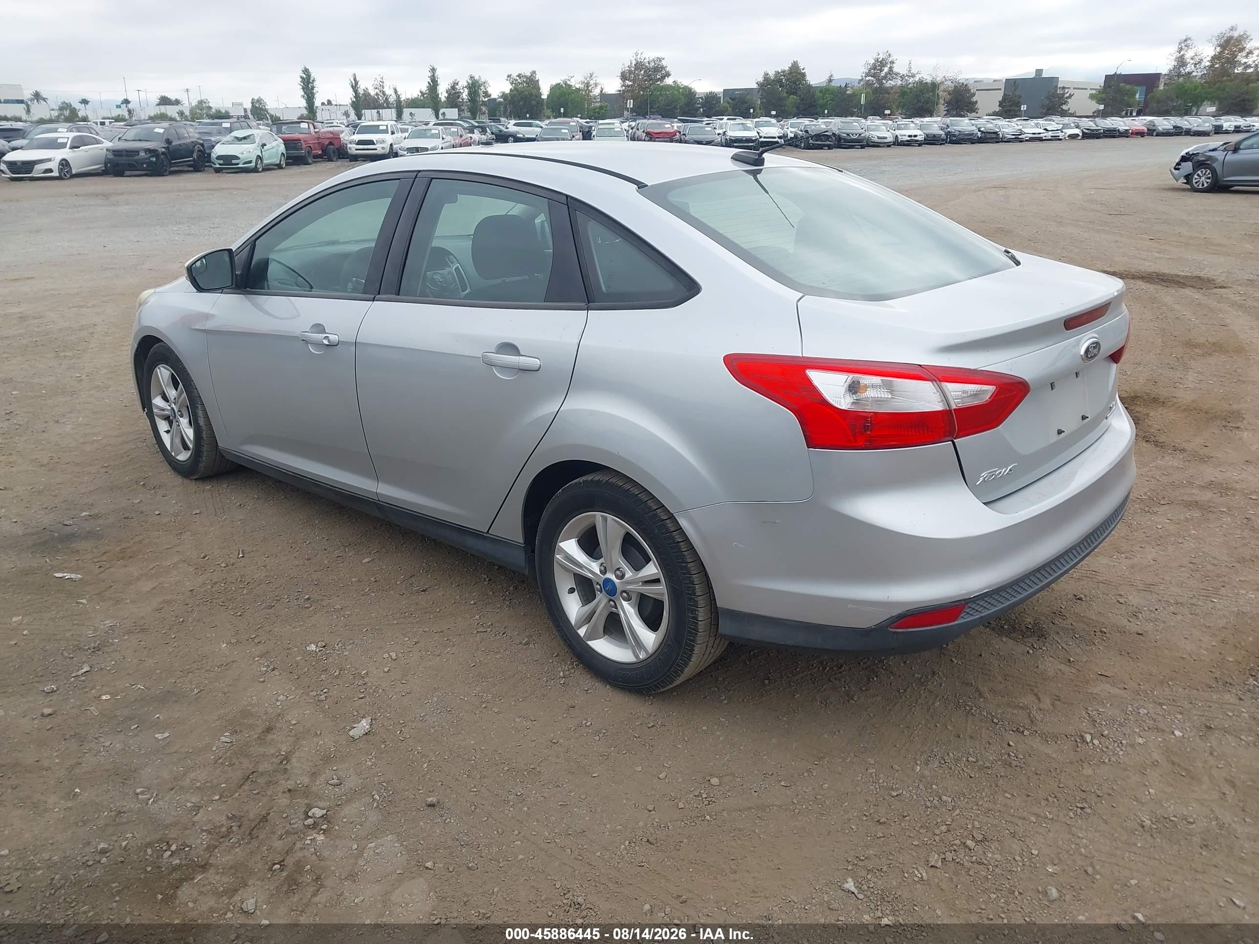 2013 Ford Focus Se Silver vin: 1FADP3F2XDL266644