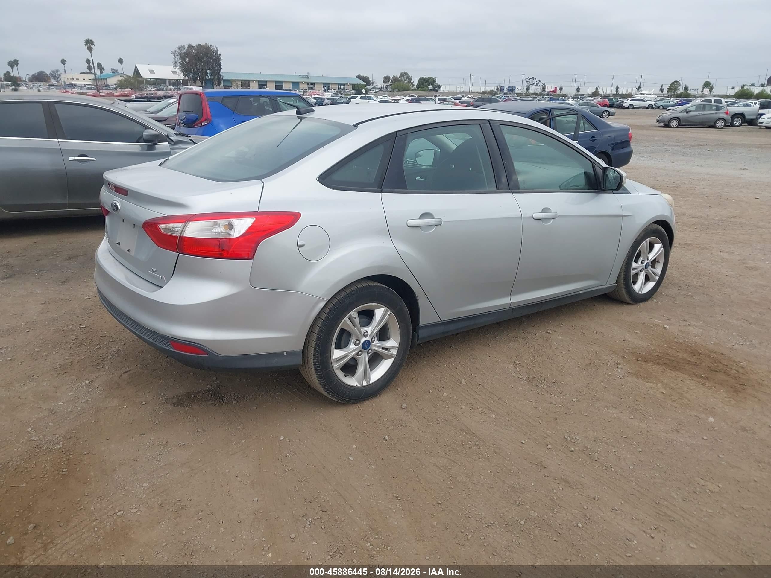 2013 Ford Focus Se Silver vin: 1FADP3F2XDL266644