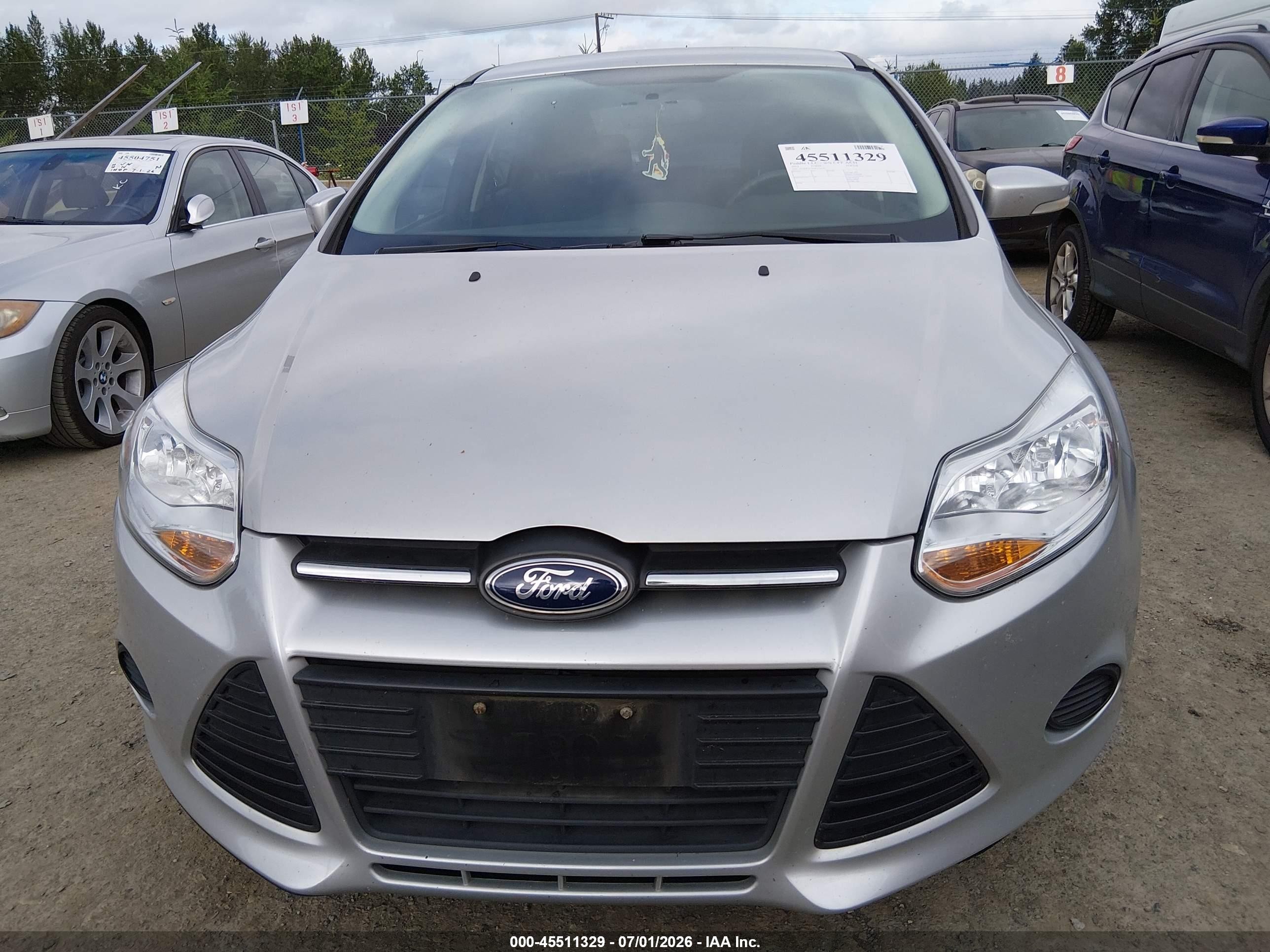 2013 Ford Focus Se Silver vin: 1FADP3F2XDL271620