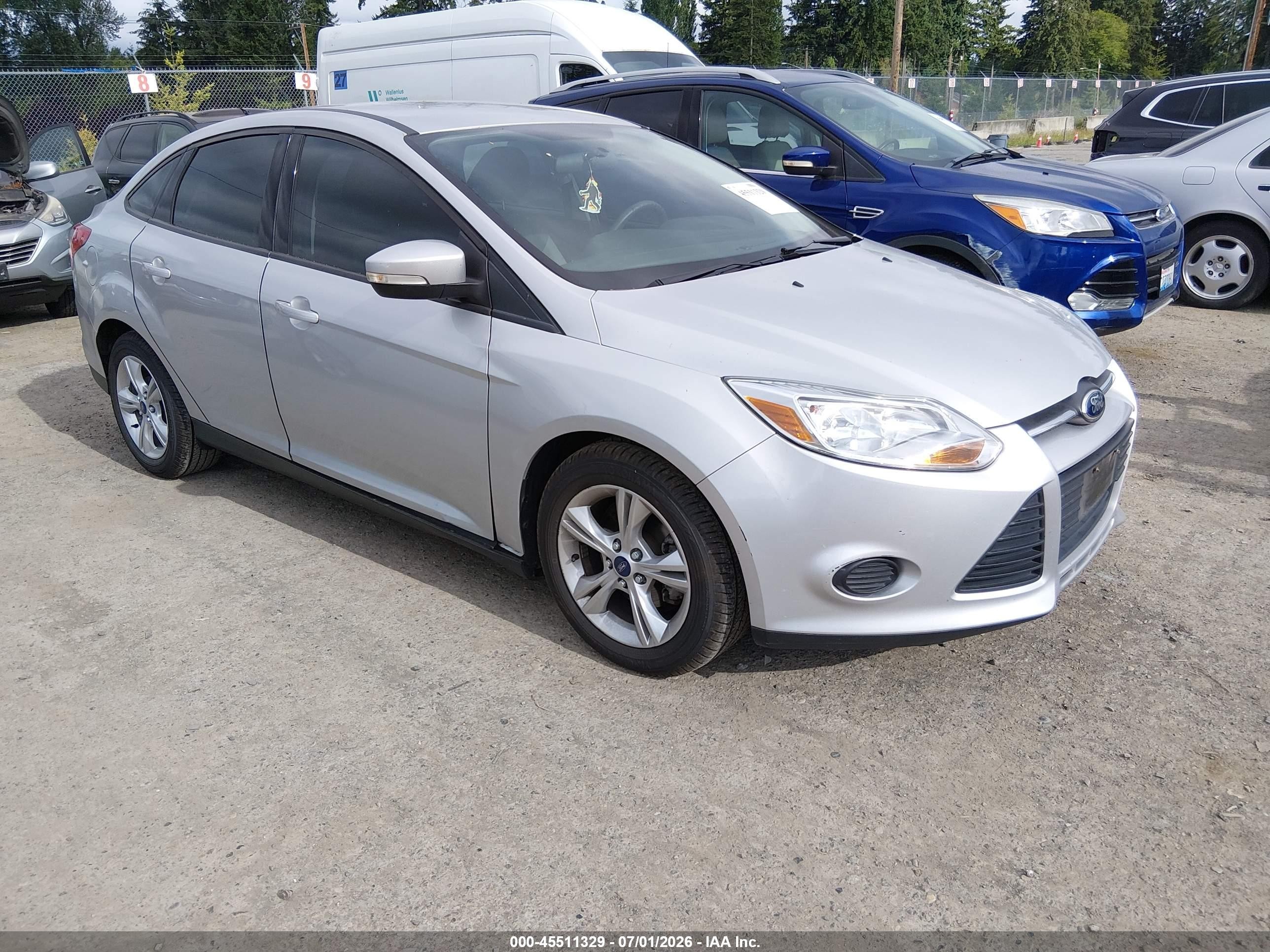 2013 Ford Focus Se Silver vin: 1FADP3F2XDL271620