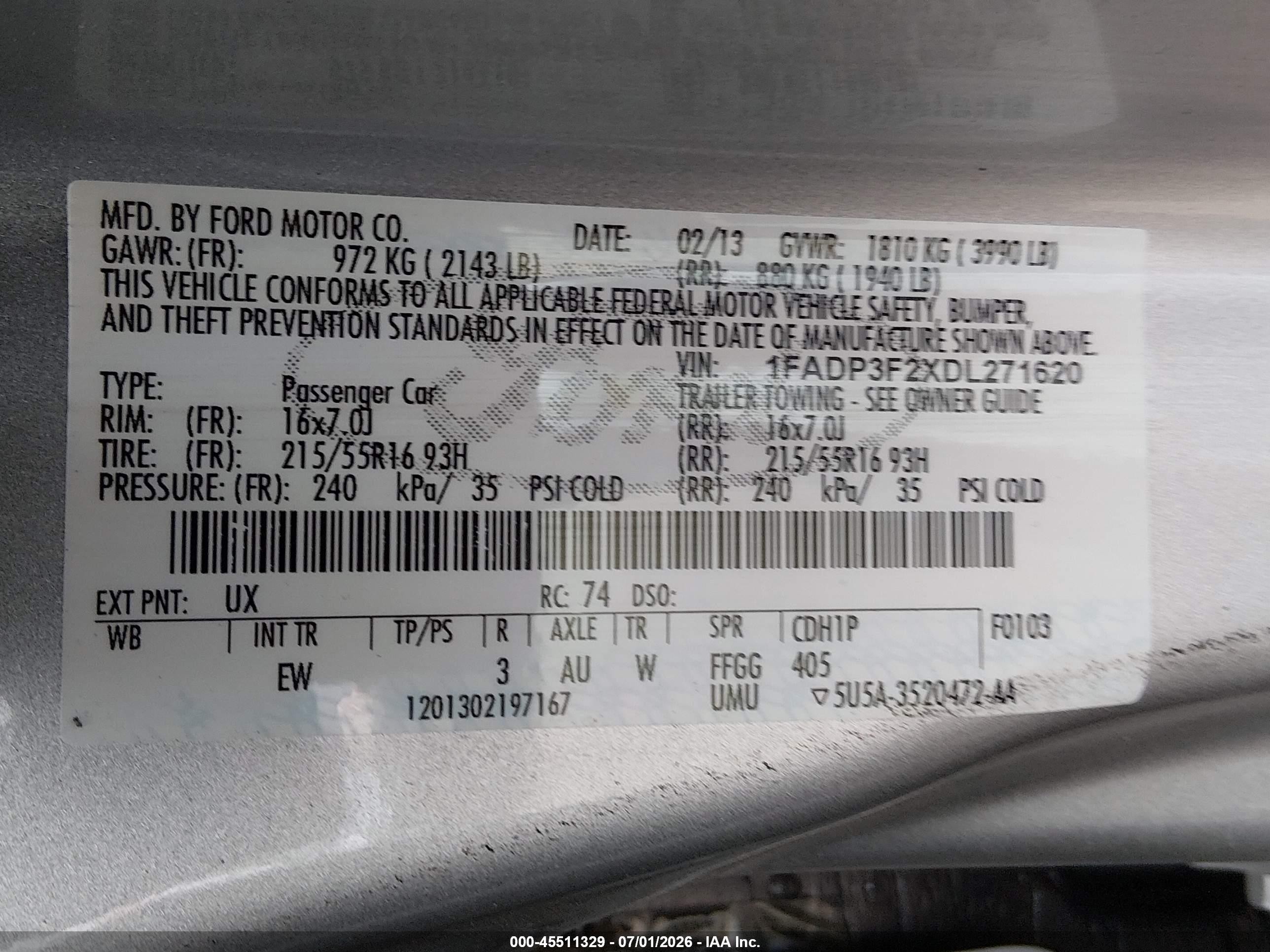 2013 Ford Focus Se Silver vin: 1FADP3F2XDL271620