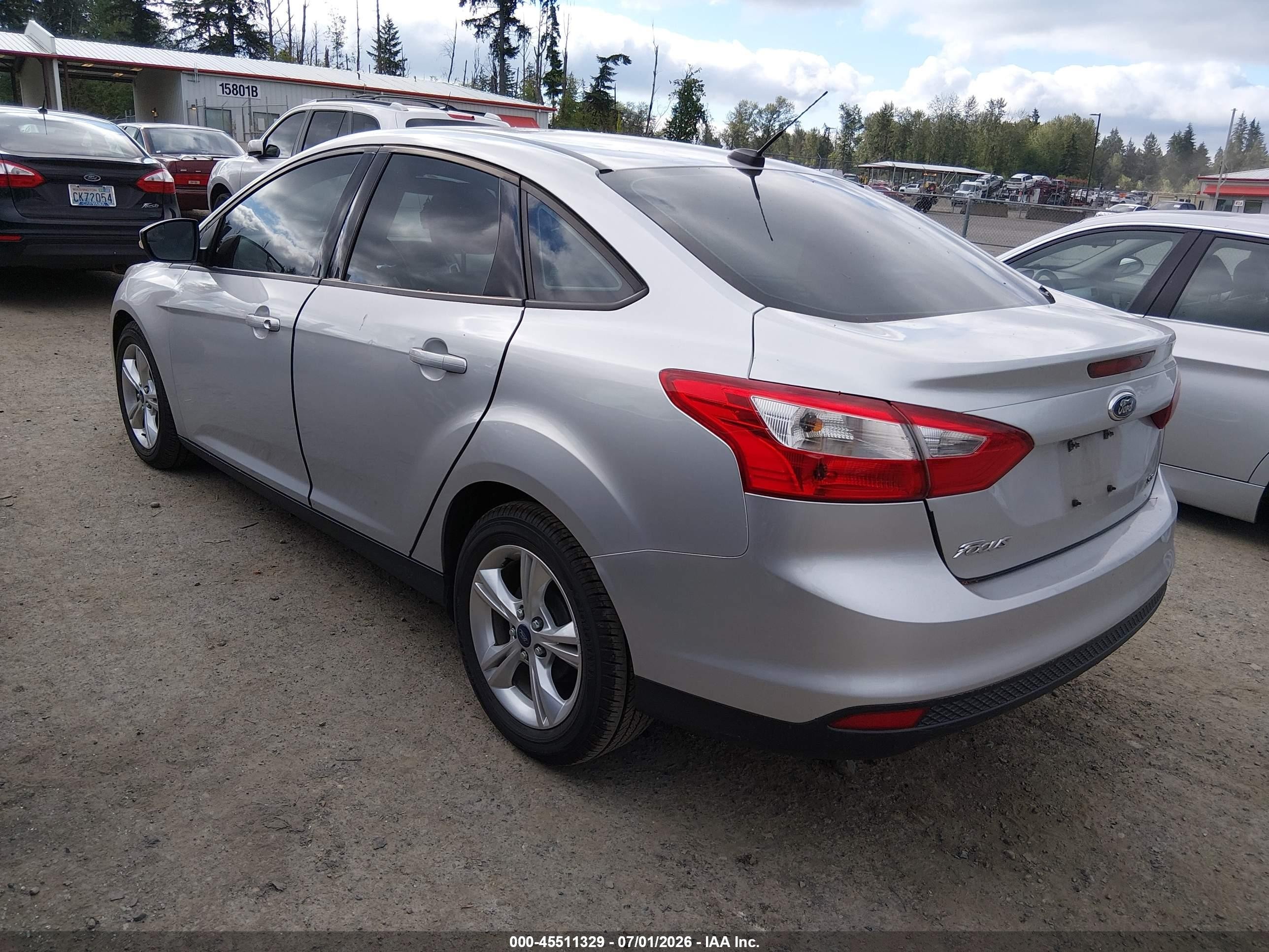 2013 Ford Focus Se Silver vin: 1FADP3F2XDL271620