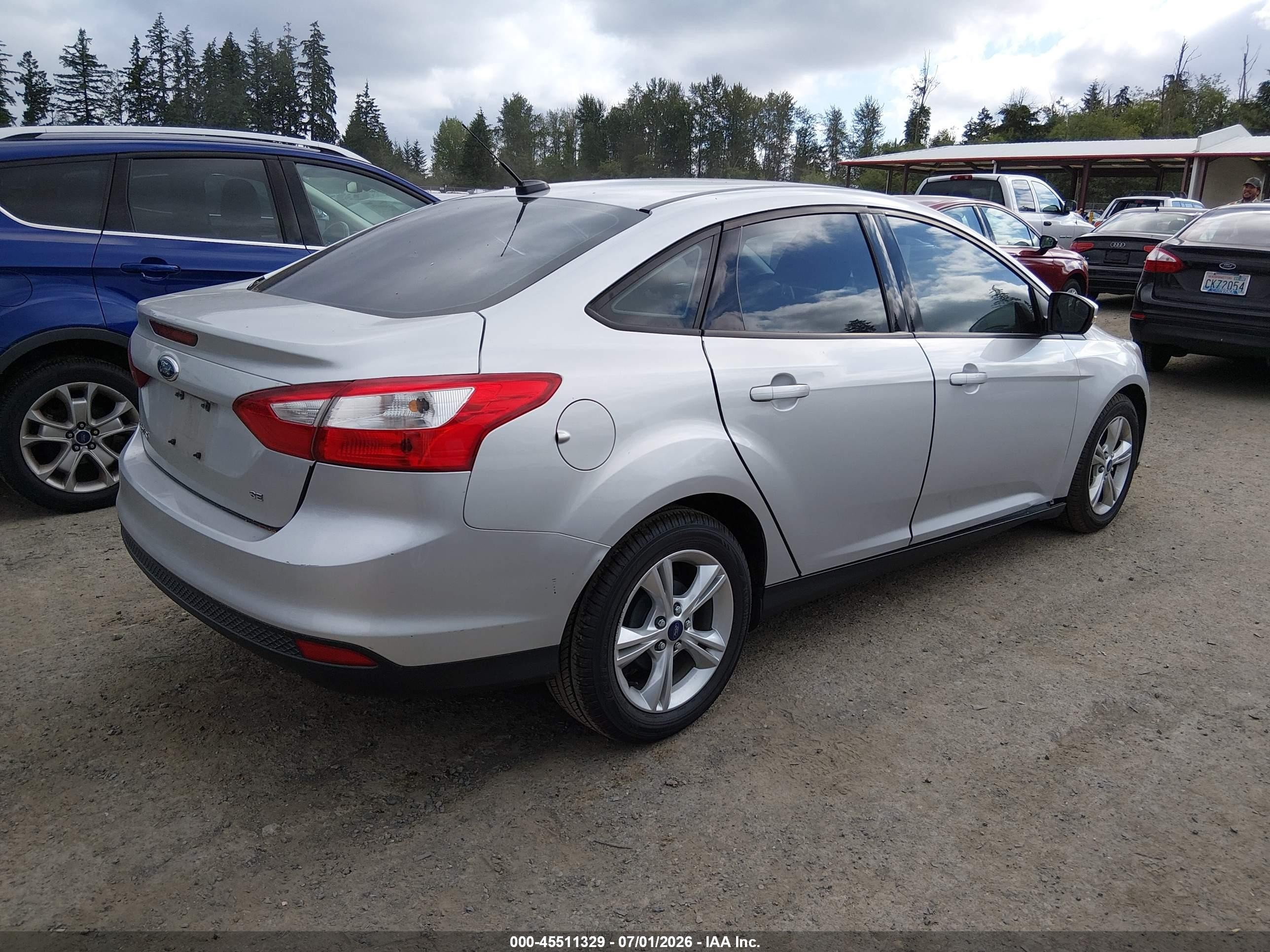 2013 Ford Focus Se Silver vin: 1FADP3F2XDL271620