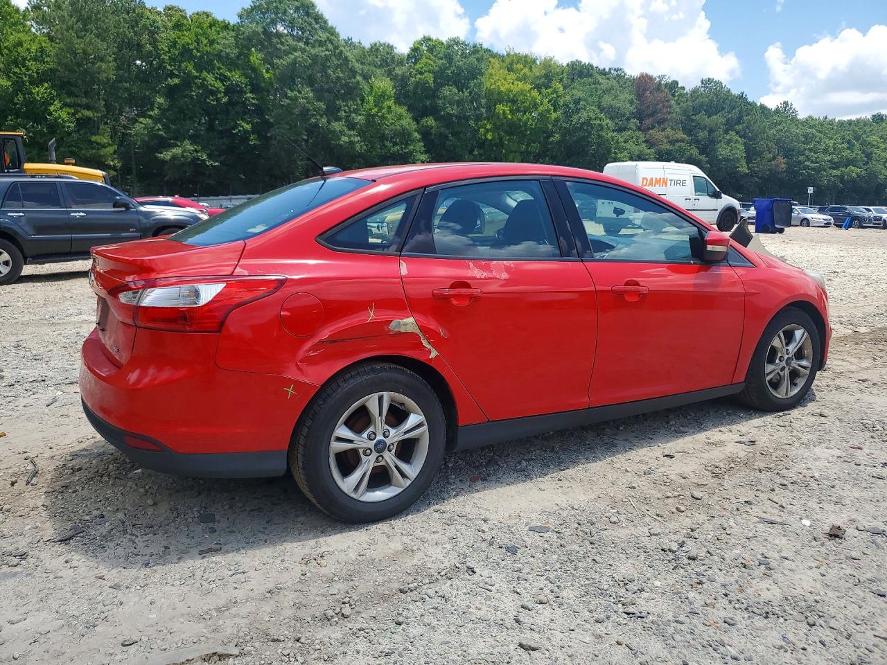 2013 Ford Focus Se Red vin: 1FADP3F2XDL278390