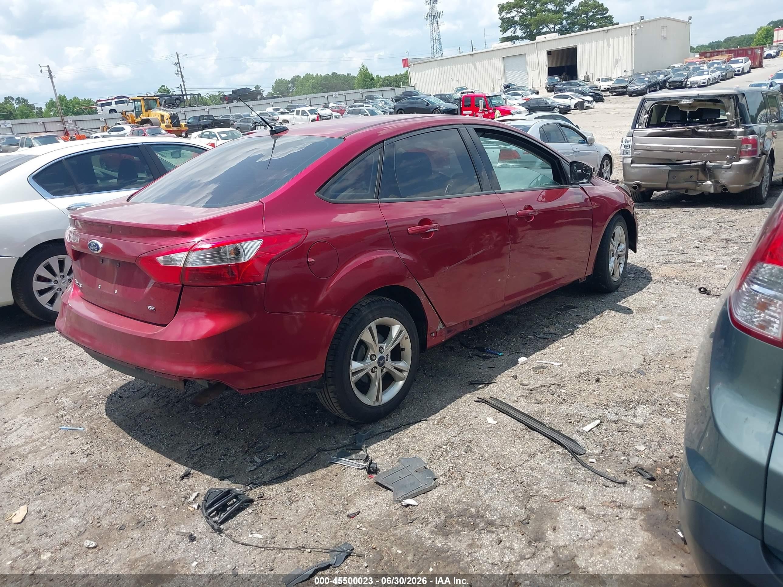 2013 Ford Focus Se Maroon vin: 1FADP3F2XDL315390