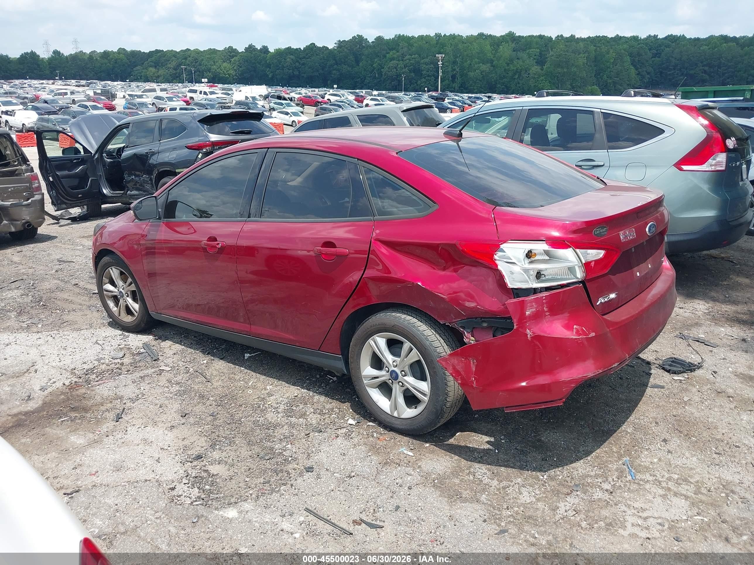 2013 Ford Focus Se Maroon vin: 1FADP3F2XDL315390