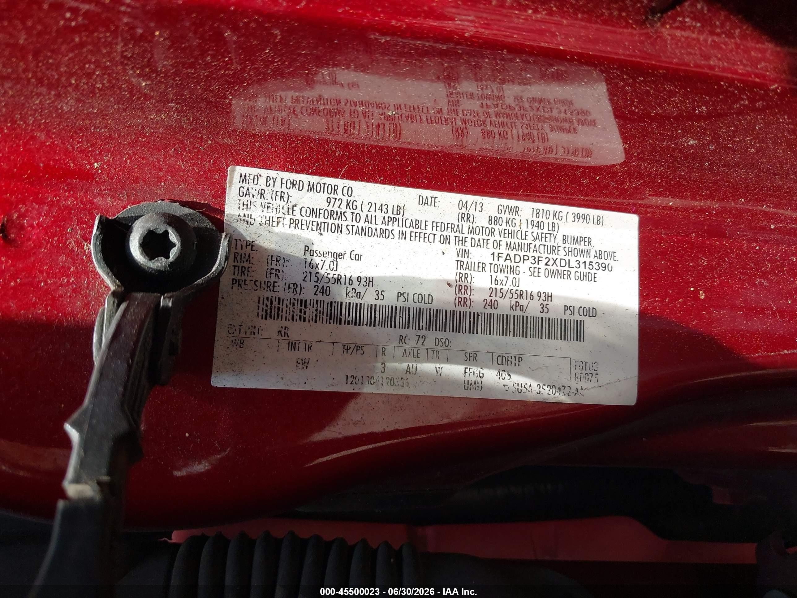2013 Ford Focus Se Maroon vin: 1FADP3F2XDL315390