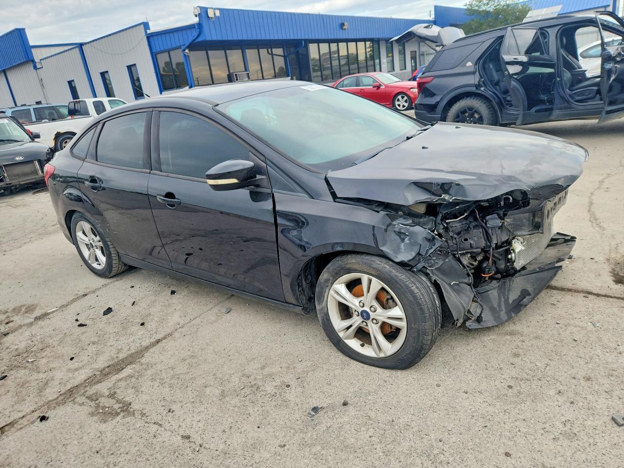 2013 Ford Focus Se Black vin: 1FADP3F2XDL318029