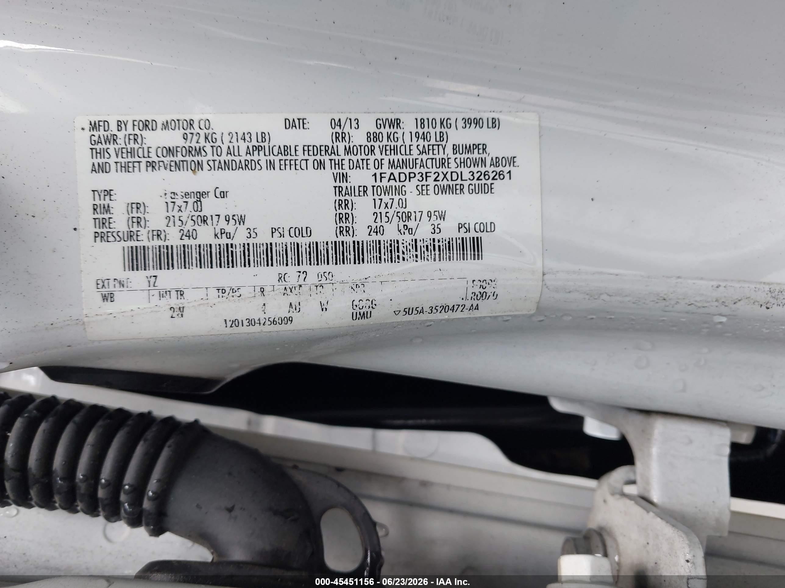 2013 Ford Focus Se White vin: 1FADP3F2XDL326261