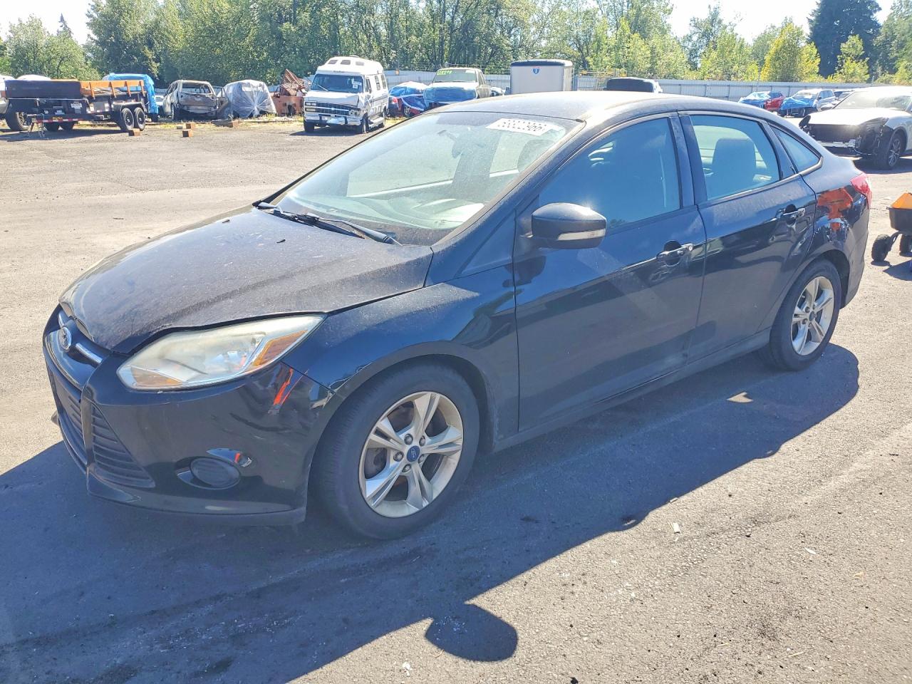 2013 Ford Focus Se Black vin: 1FADP3F2XDL340693