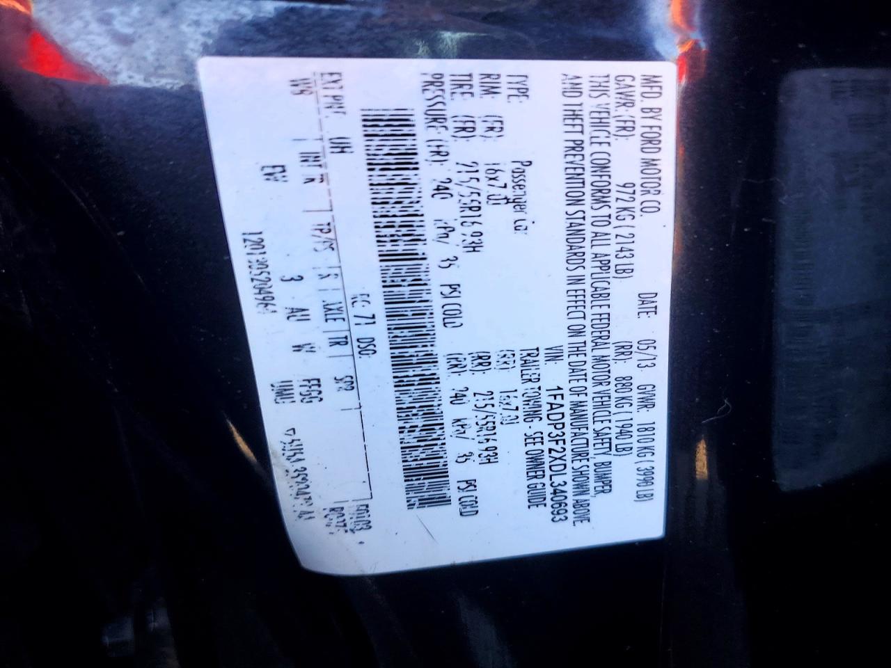 2013 Ford Focus Se Black vin: 1FADP3F2XDL340693
