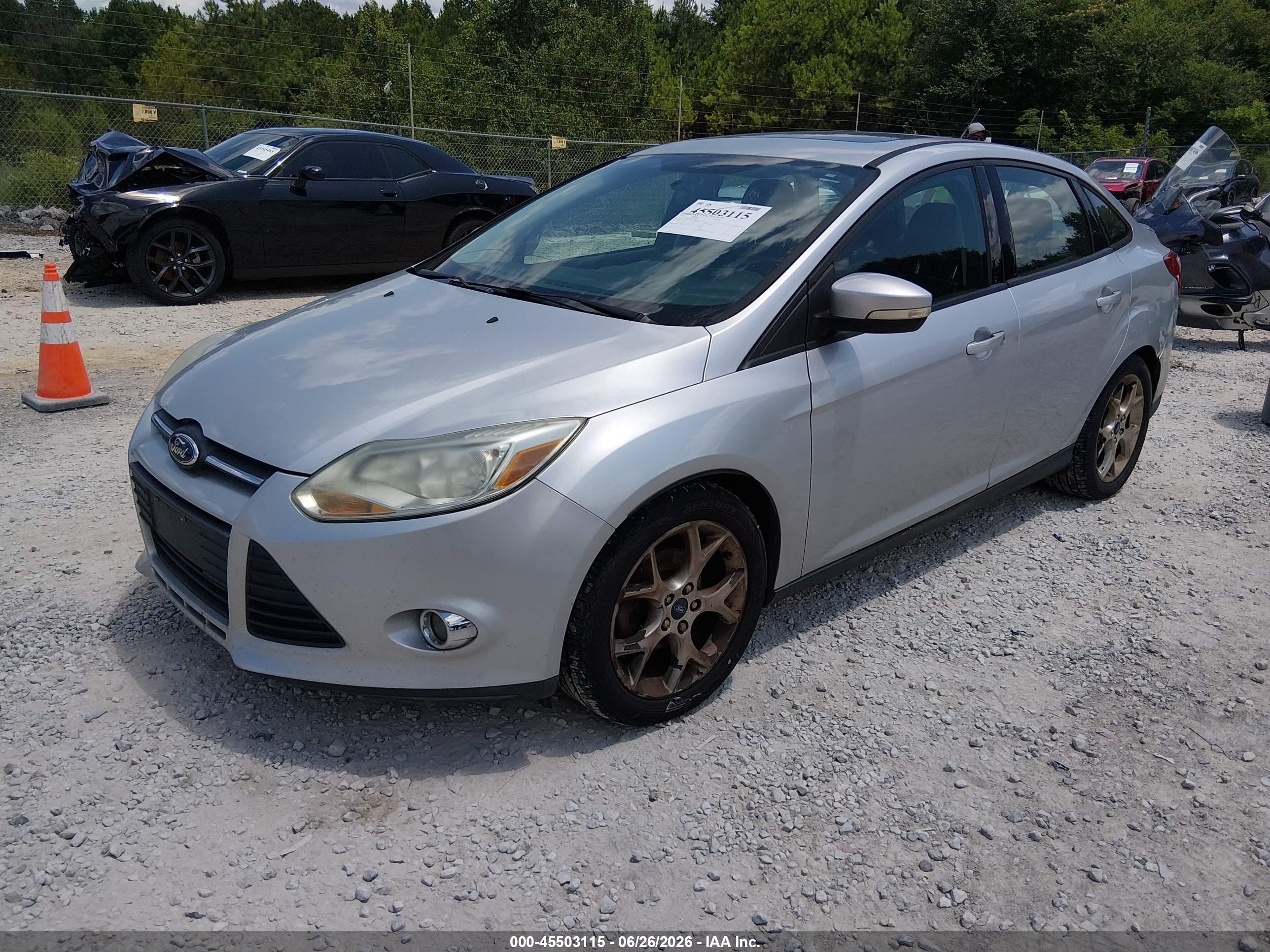 2013 Ford Focus Se Silver vin: 1FADP3F2XDL354688