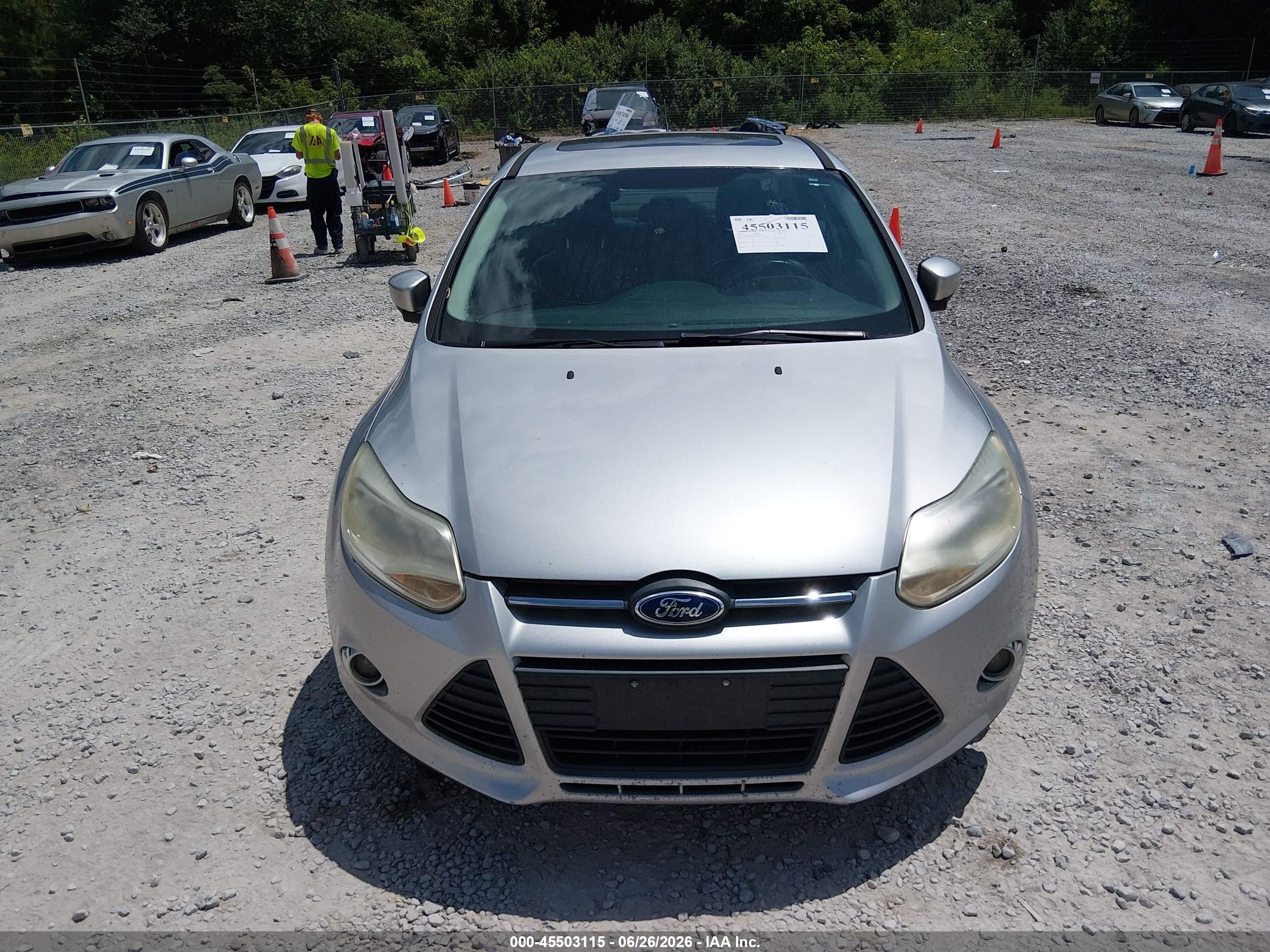 2013 Ford Focus Se Silver vin: 1FADP3F2XDL354688