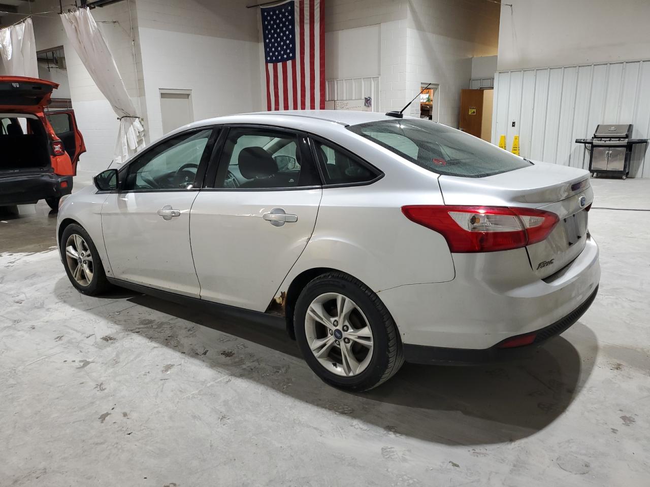 2014 Ford Focus Se Silver vin: 1FADP3F2XEL128376