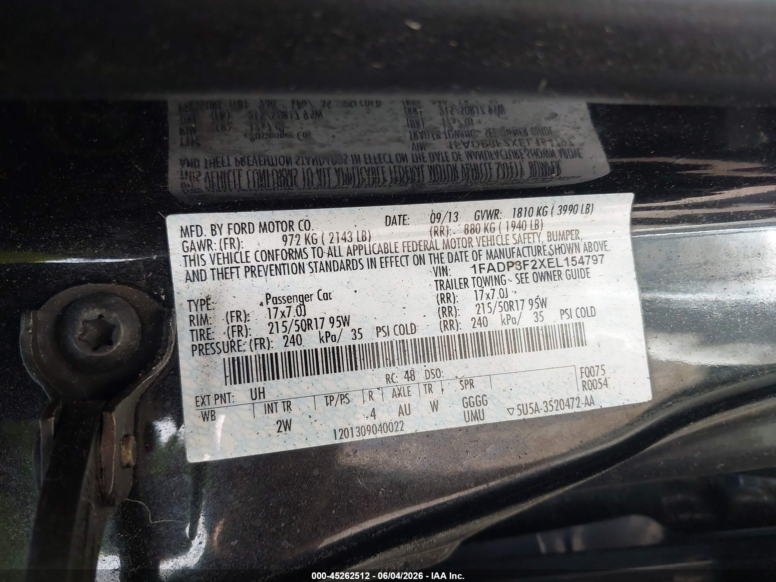 2014 Ford Focus Se Черный vin: 1FADP3F2XEL154797