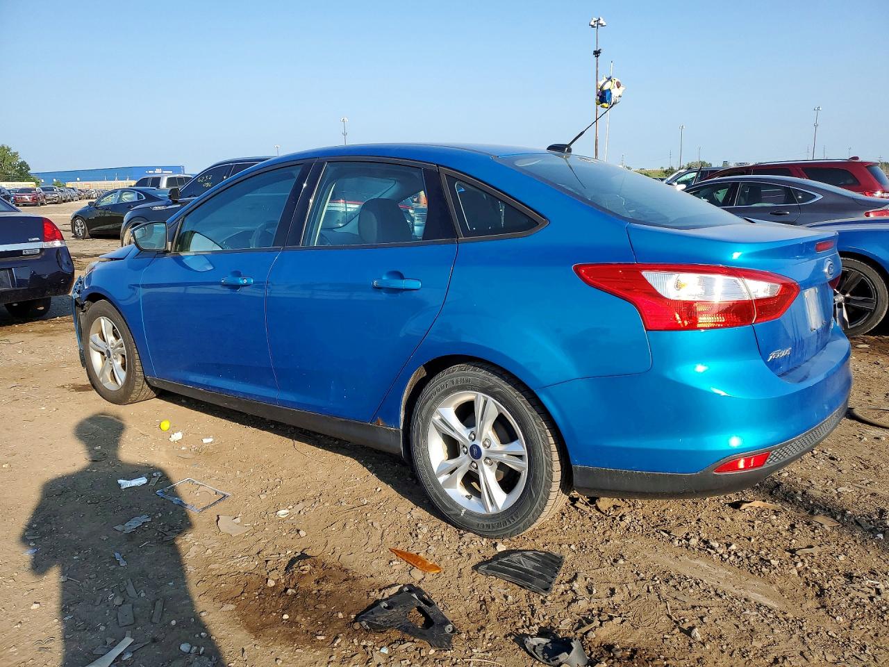 2014 Ford Focus Se Blue vin: 1FADP3F2XEL167680