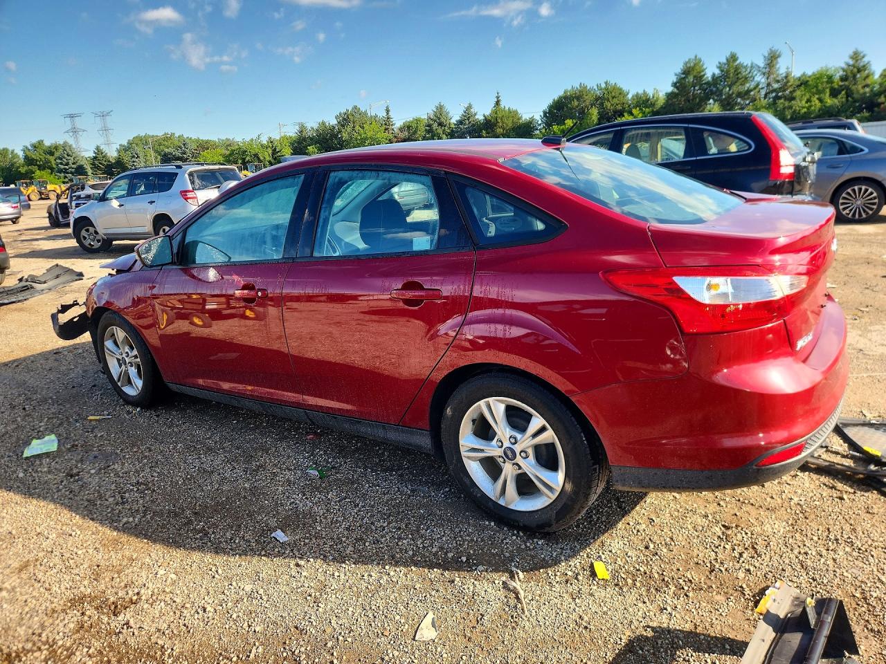 2014 Ford Focus Se Red vin: 1FADP3F2XEL181160