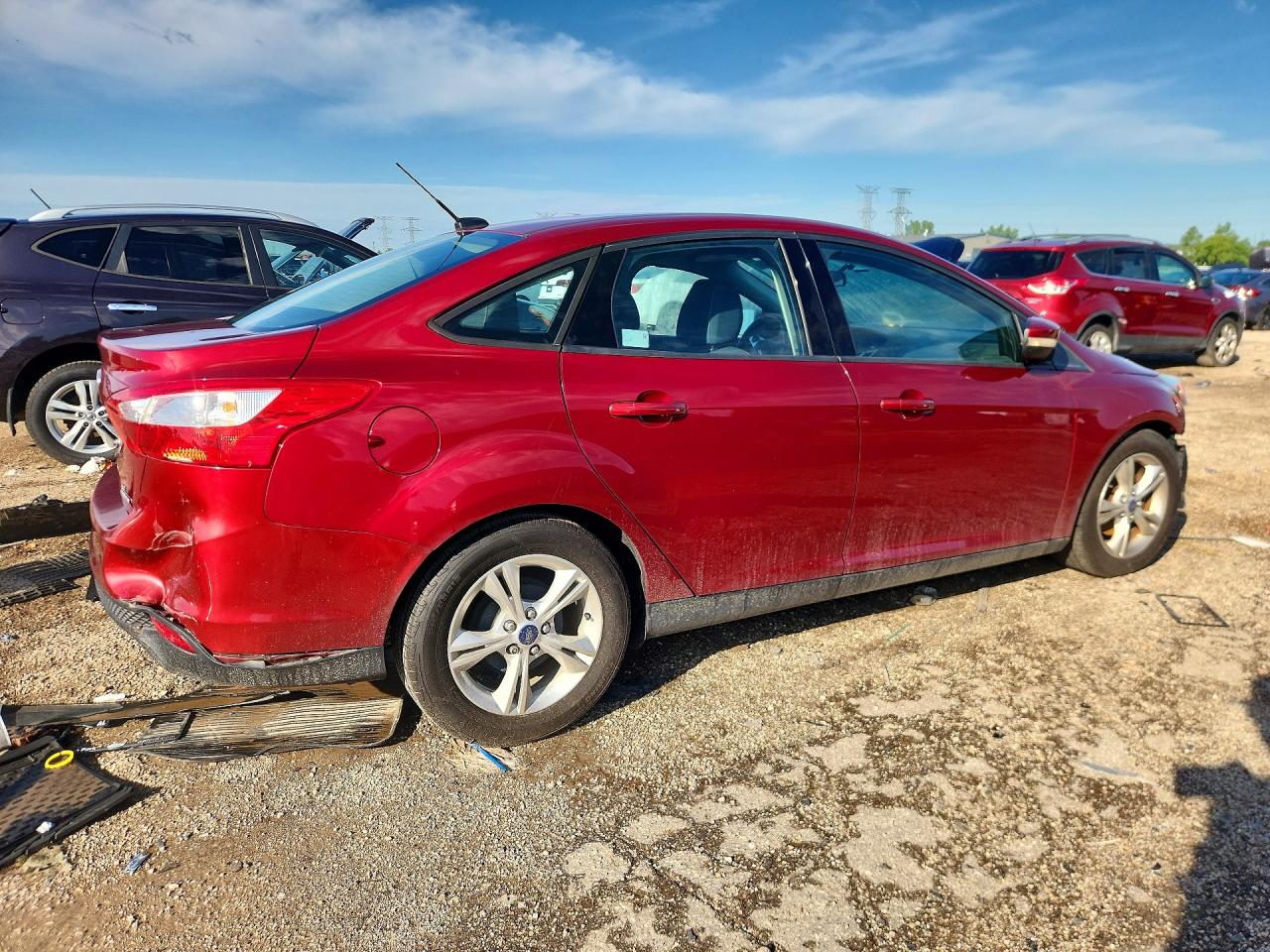 2014 Ford Focus Se Red vin: 1FADP3F2XEL181160