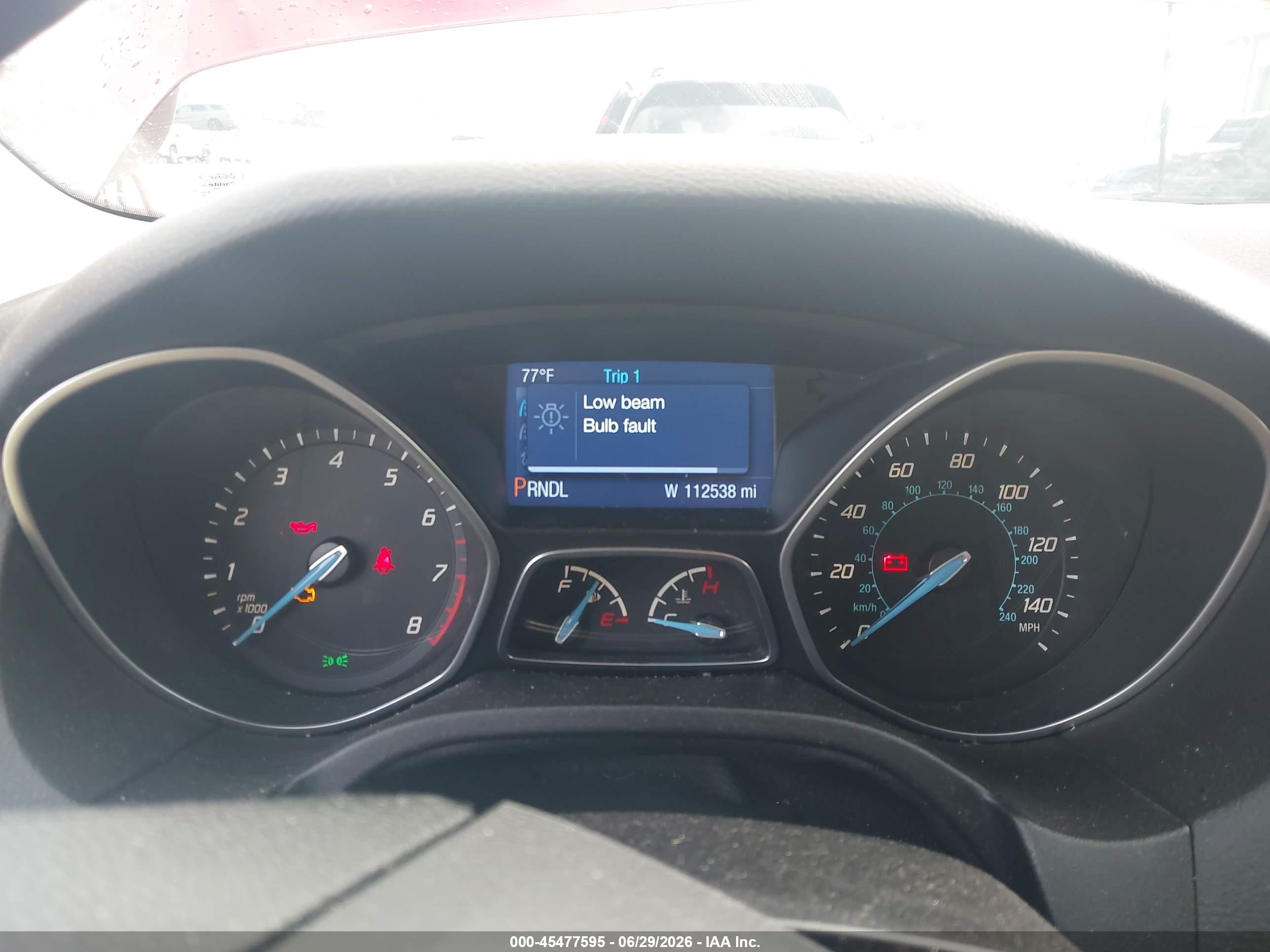 2014 Ford Focus Se Red vin: 1FADP3F2XEL193440