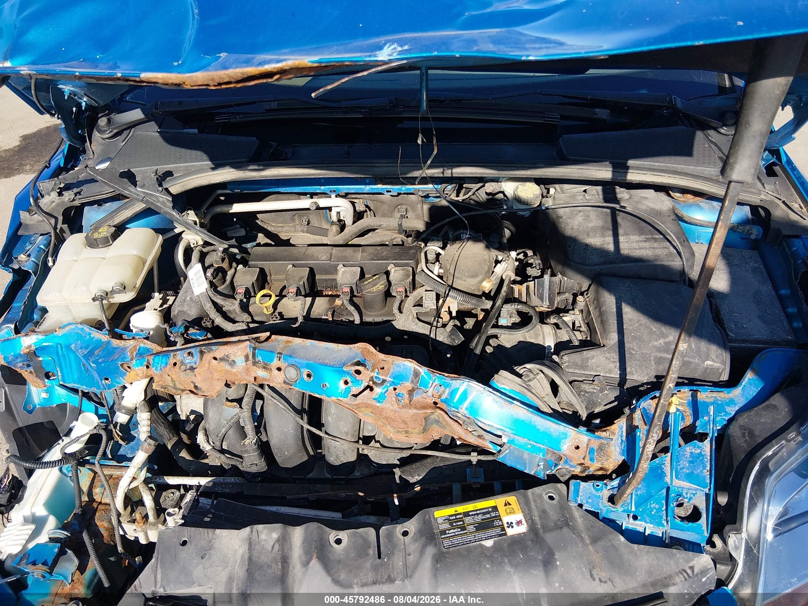 2014 Ford Focus Se Blue vin: 1FADP3F2XEL205764