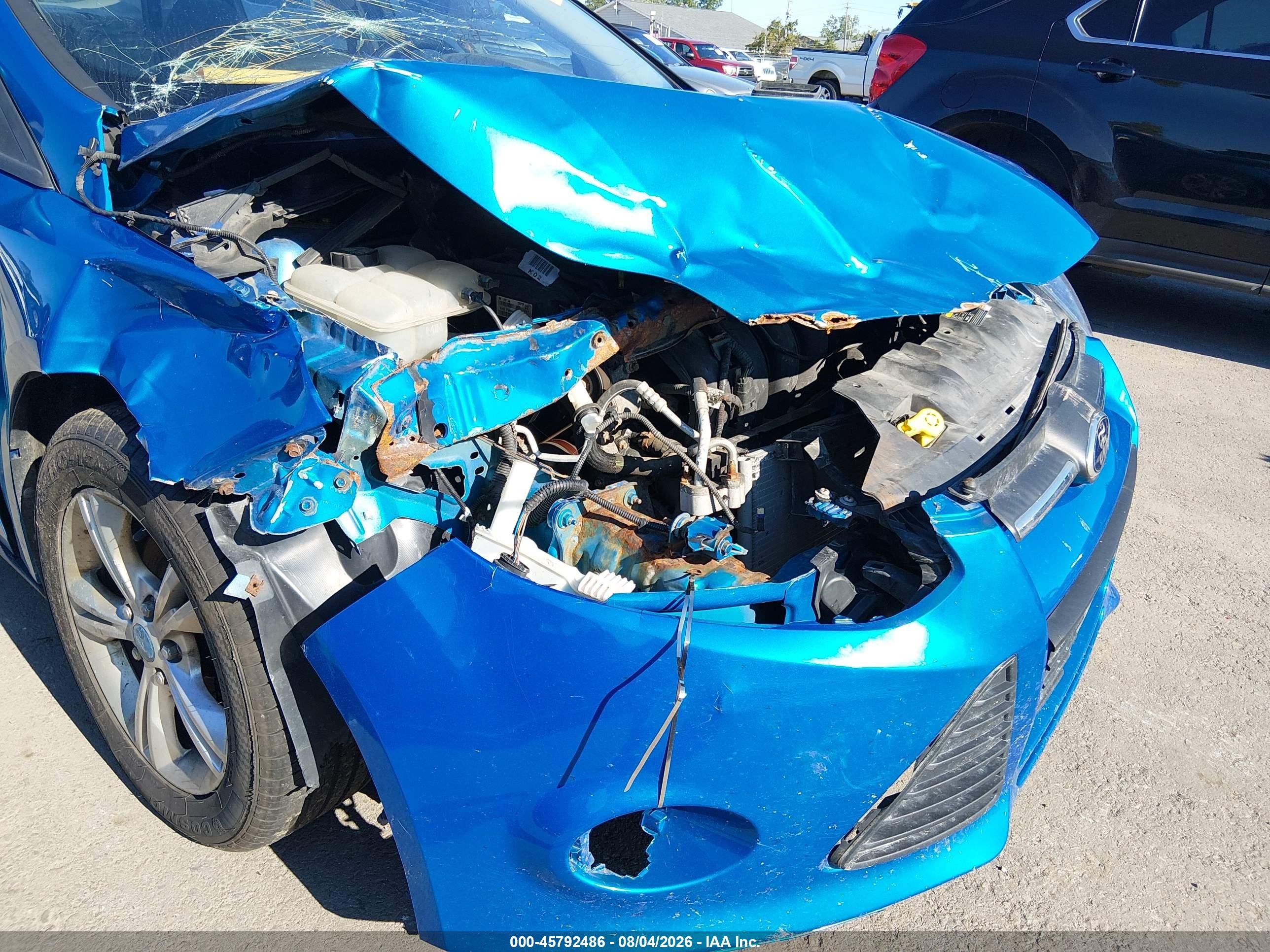2014 Ford Focus Se Blue vin: 1FADP3F2XEL205764