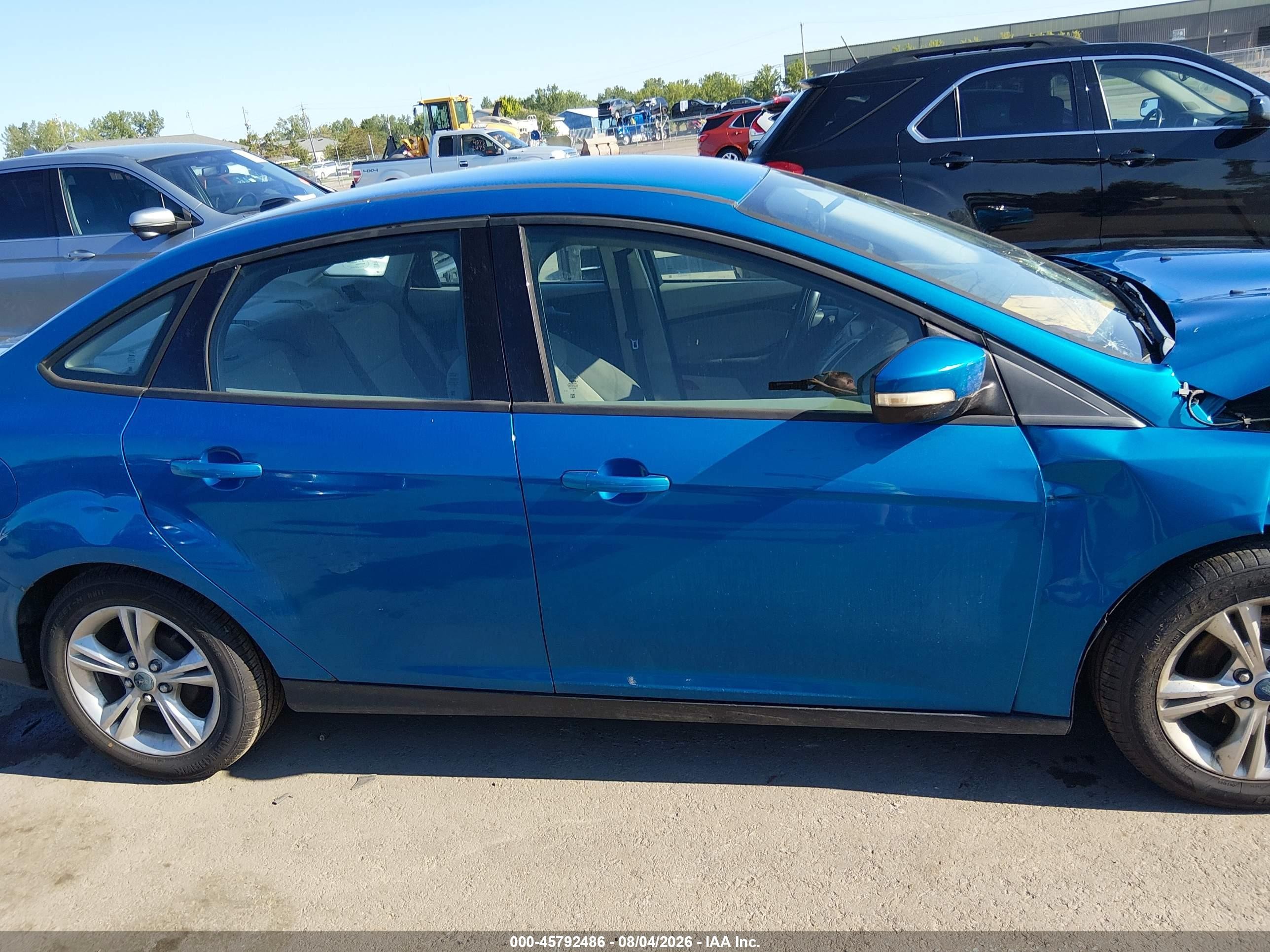 2014 Ford Focus Se Blue vin: 1FADP3F2XEL205764