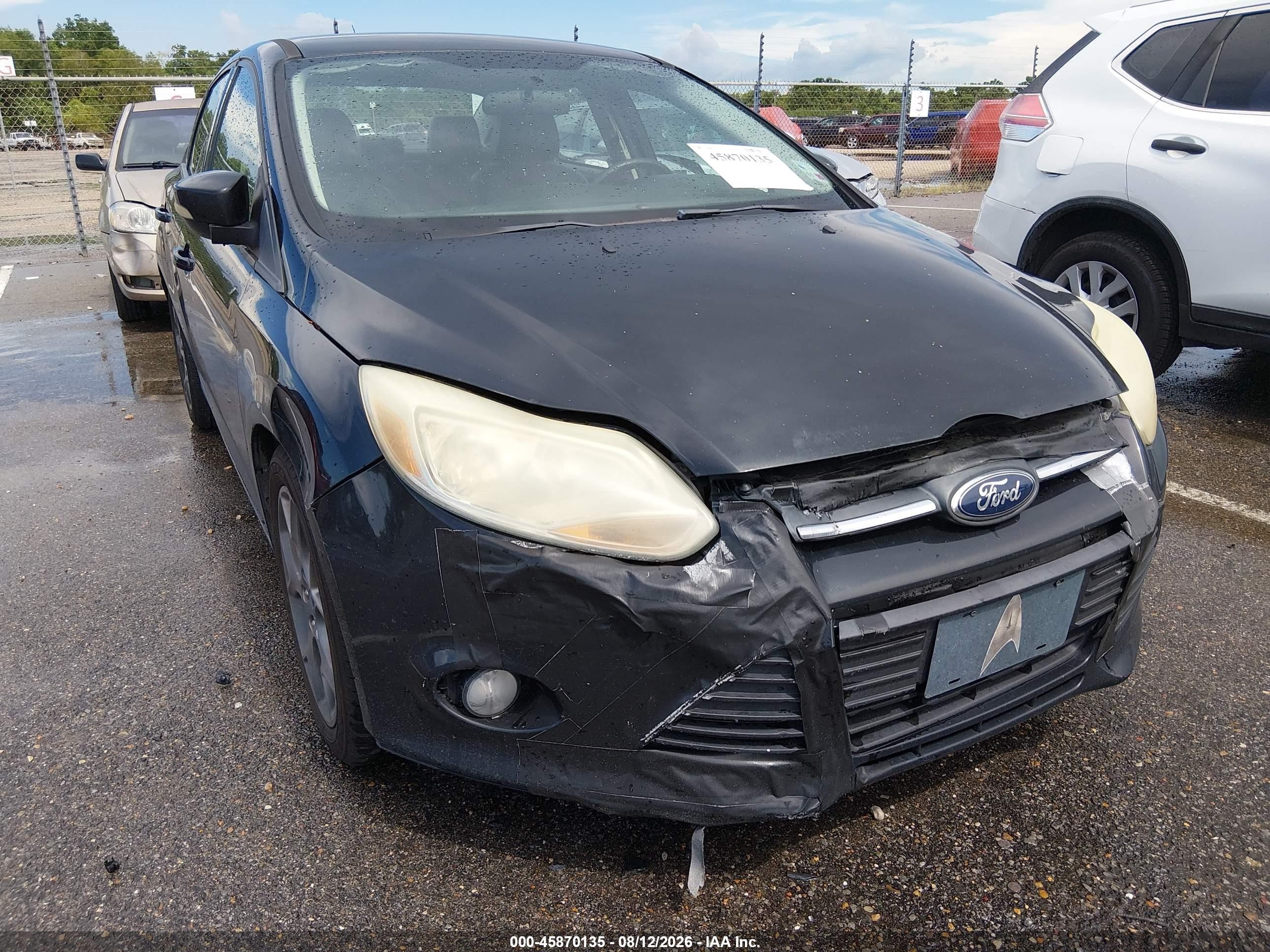 2014 Ford Focus Se Black vin: 1FADP3F2XEL216053