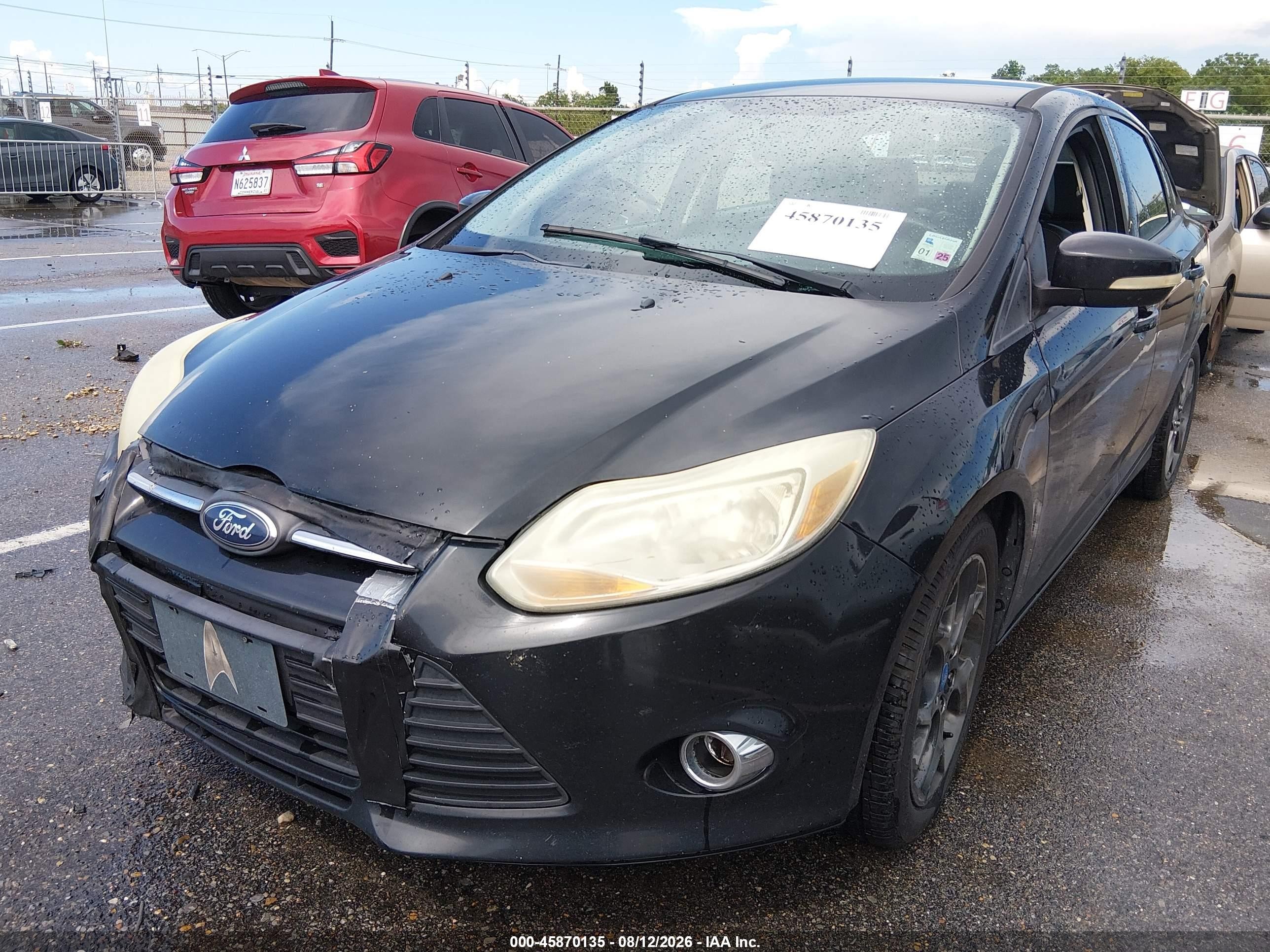 2014 Ford Focus Se Black vin: 1FADP3F2XEL216053