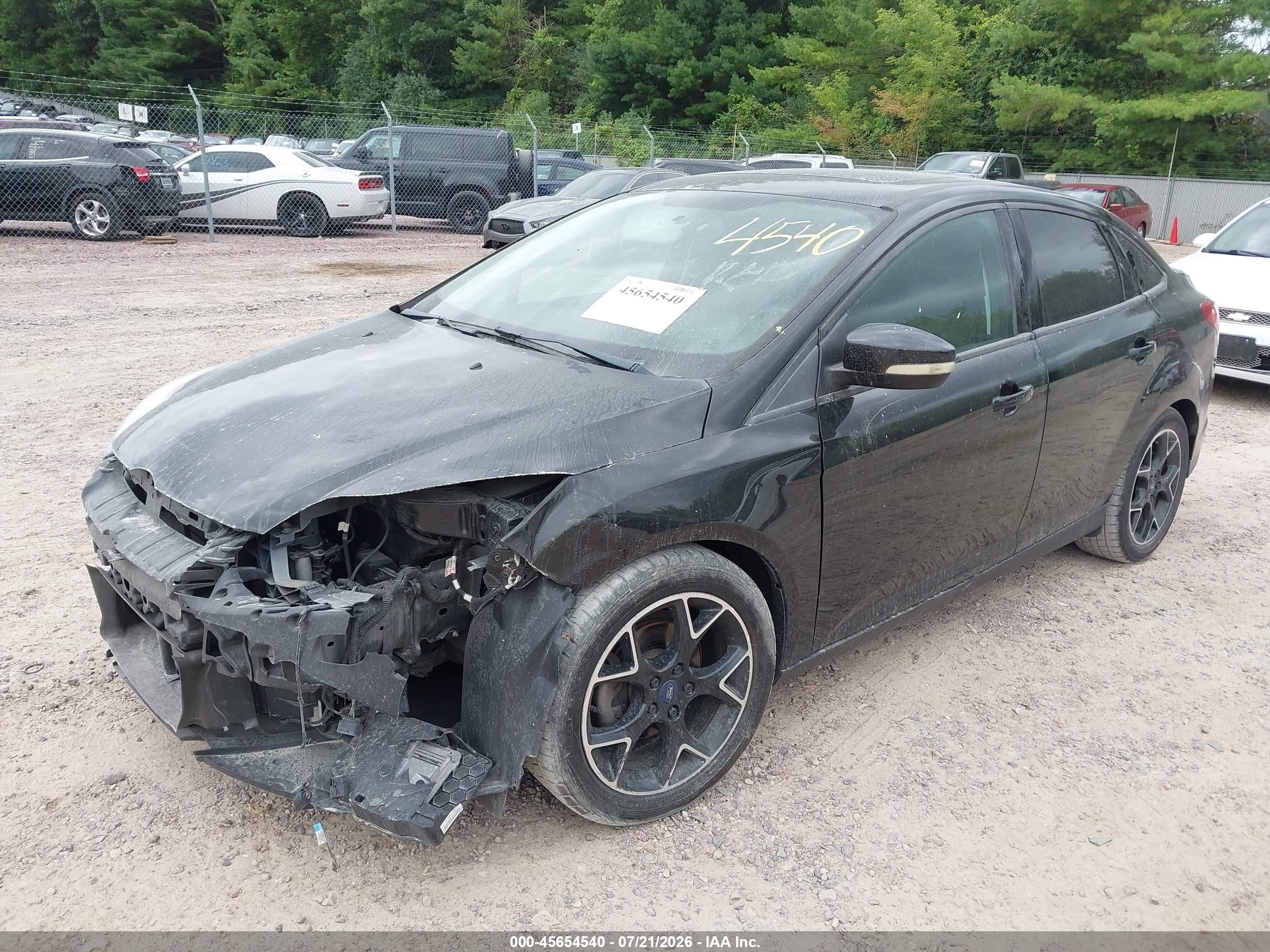 2014 Ford Focus Se Черный vin: 1FADP3F2XEL216943