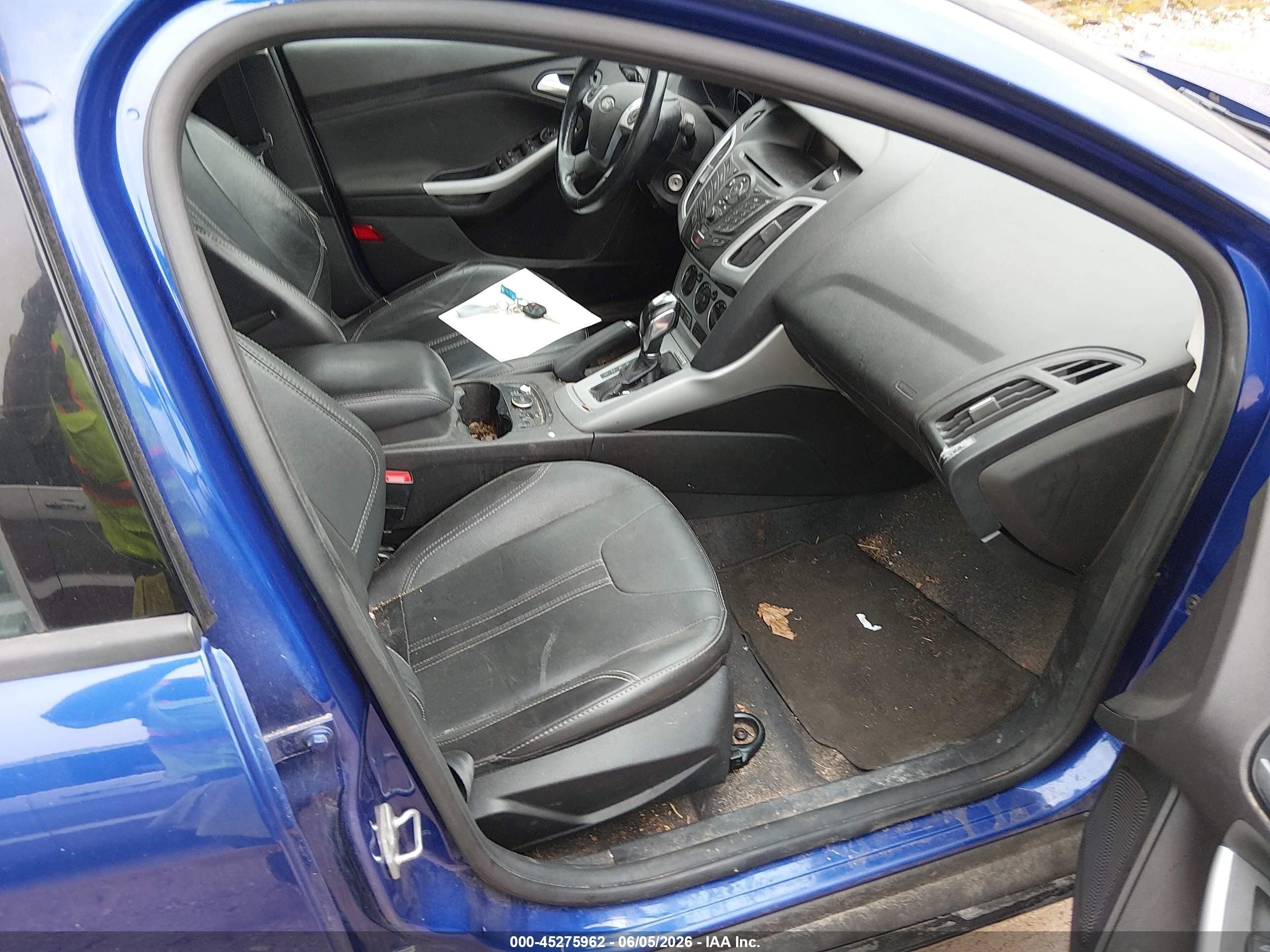 2014 Ford Focus Se Blue vin: 1FADP3F2XEL219132