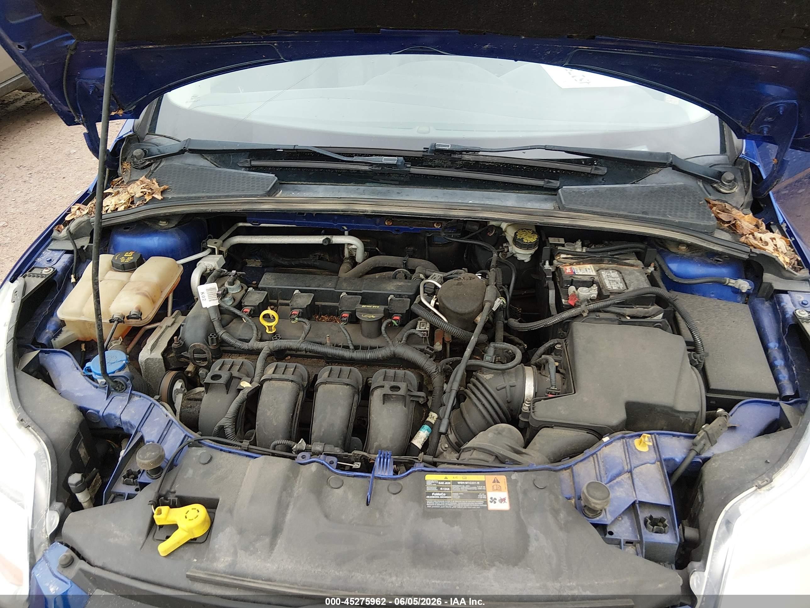 2014 Ford Focus Se Blue vin: 1FADP3F2XEL219132